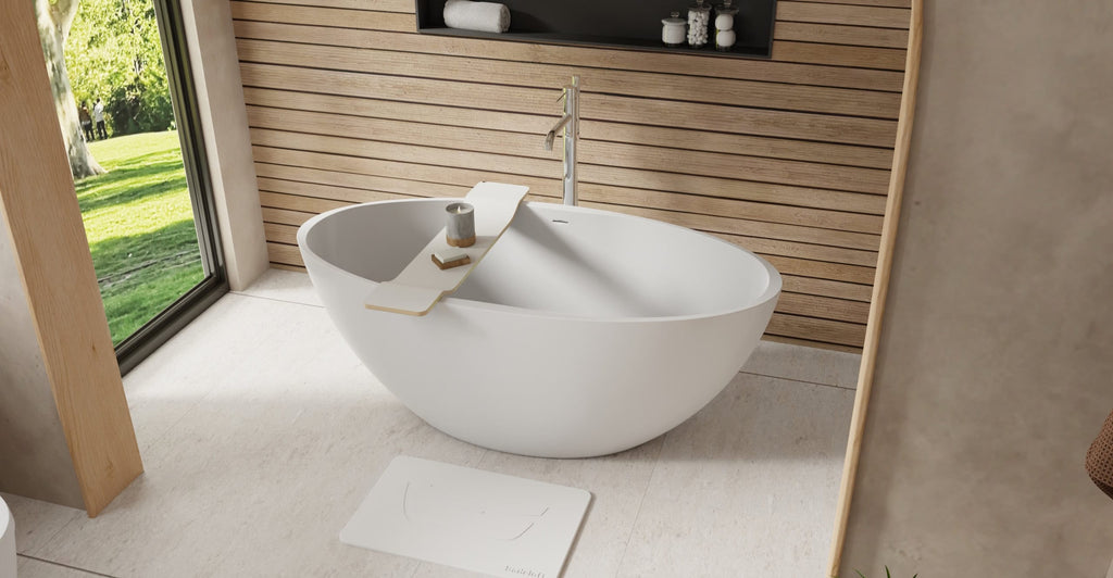 Elegant freestanding bathtub BW-04-L for modern bathrooms.