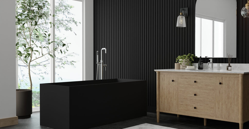 Freestanding Bathtub BW-06-L-BLK