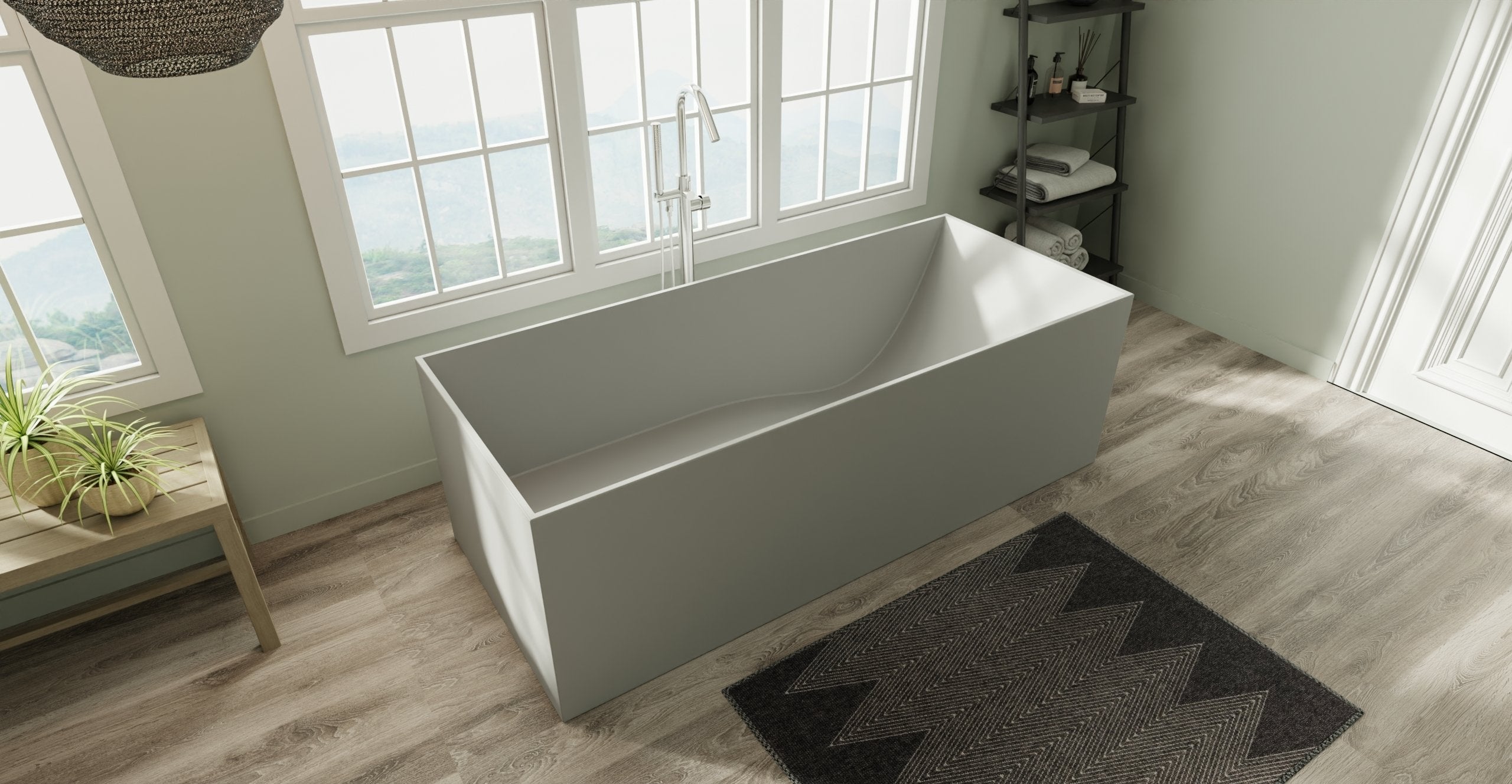 Freestanding Bathtub BW-06-XL-GRY