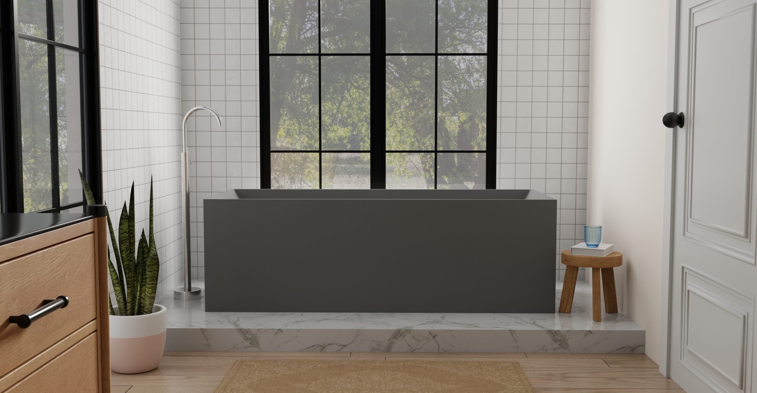 Freestanding Bathtub BW-07-GRY