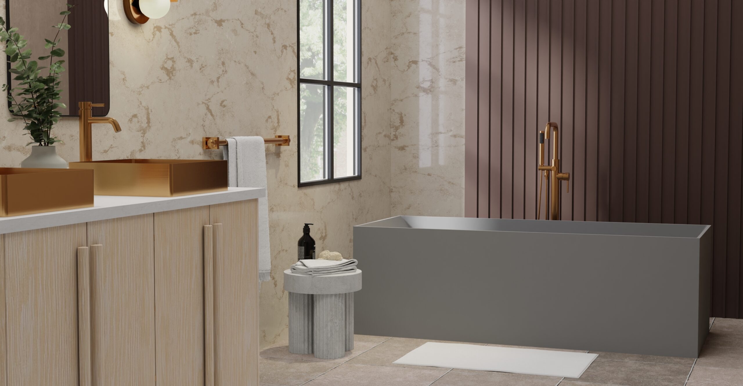 Freestanding Bathtub BW-07-GRY