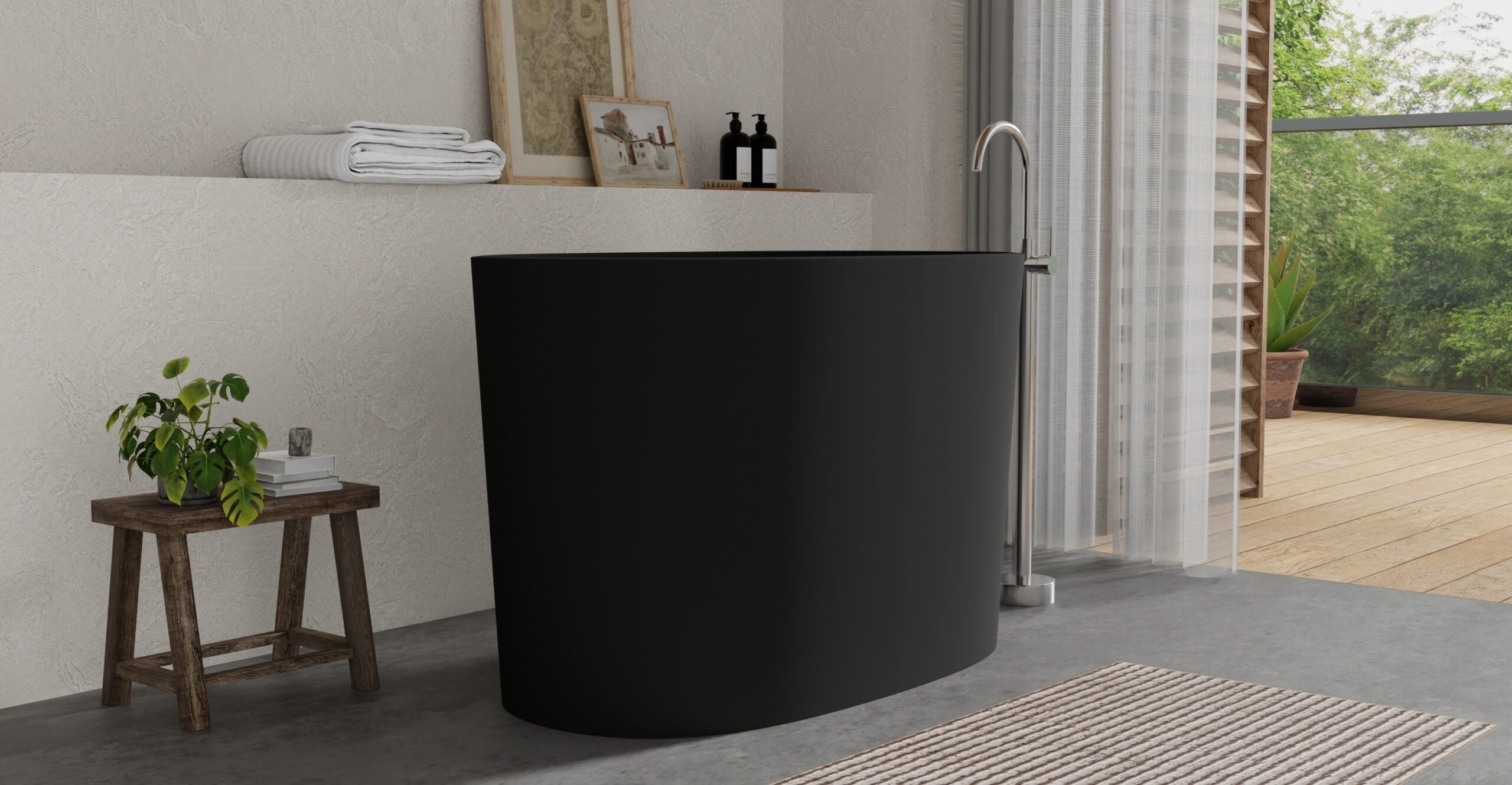 Freestanding Bathtub BW-08-S-BLK