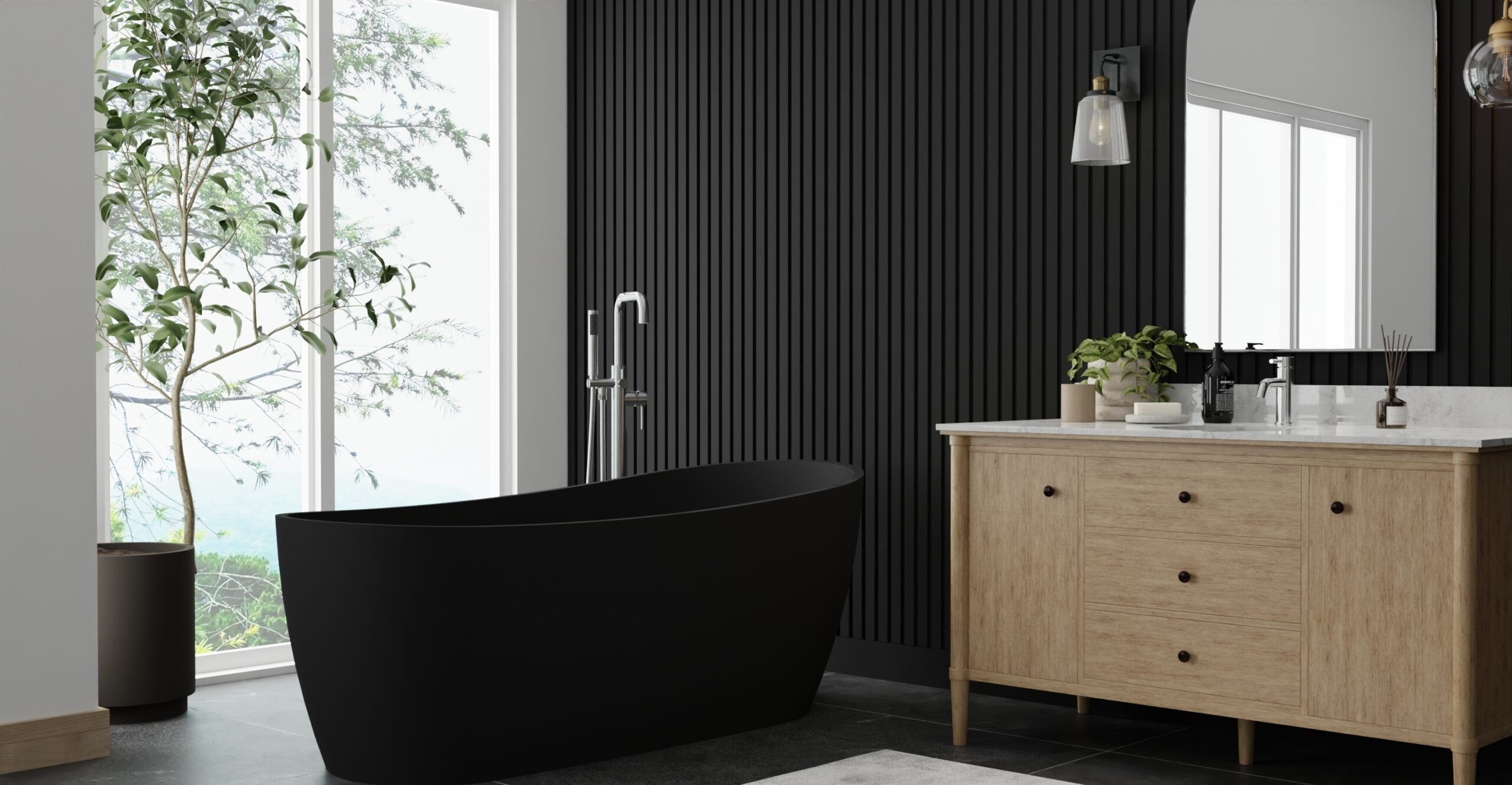 Freestanding Bathtub BW-09-BLK