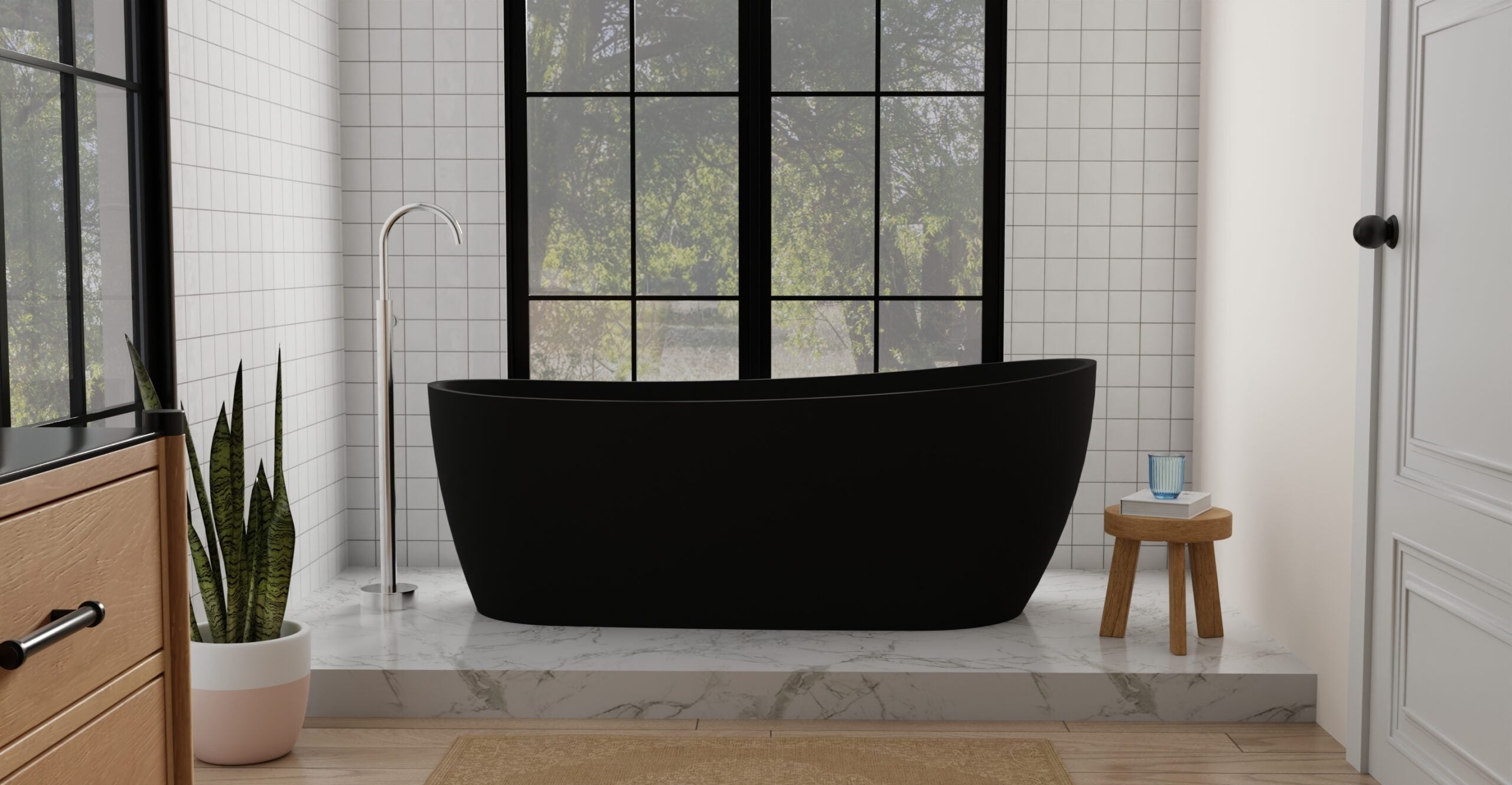 Freestanding Bathtub BW-09-BLK