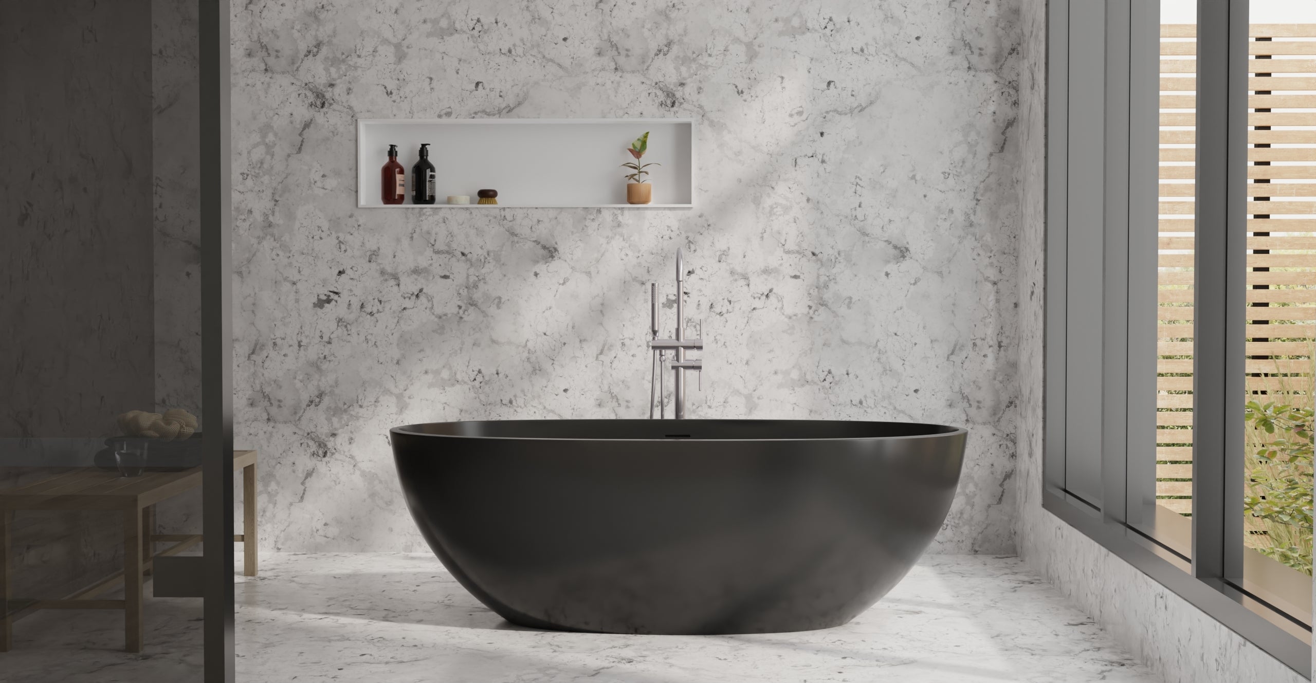 Freestanding Bathtub BW-10-L-BLK