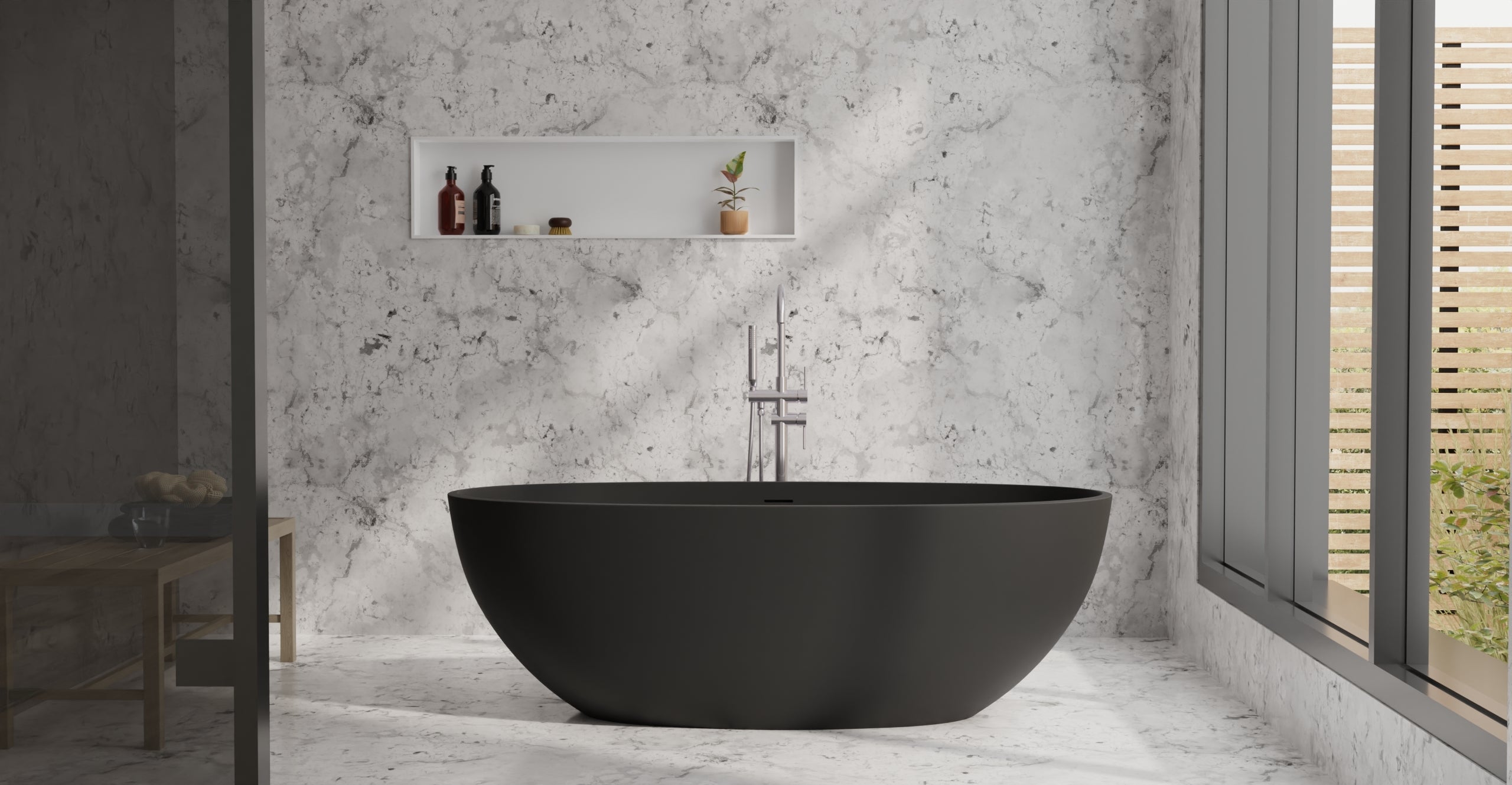 Freestanding Bathtub BW-10-L-BLK