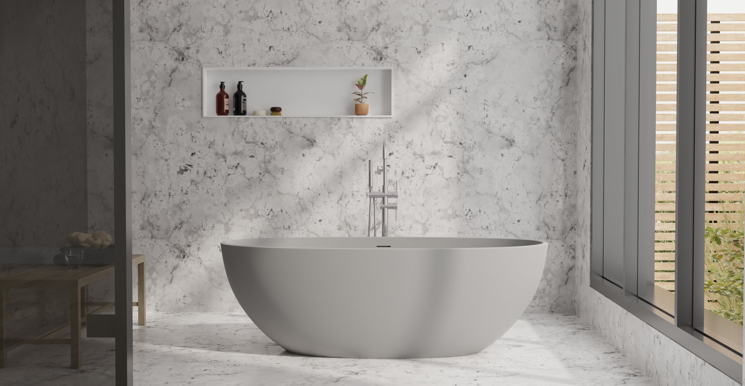 Freestanding Bathtub BW-10-L-GRY