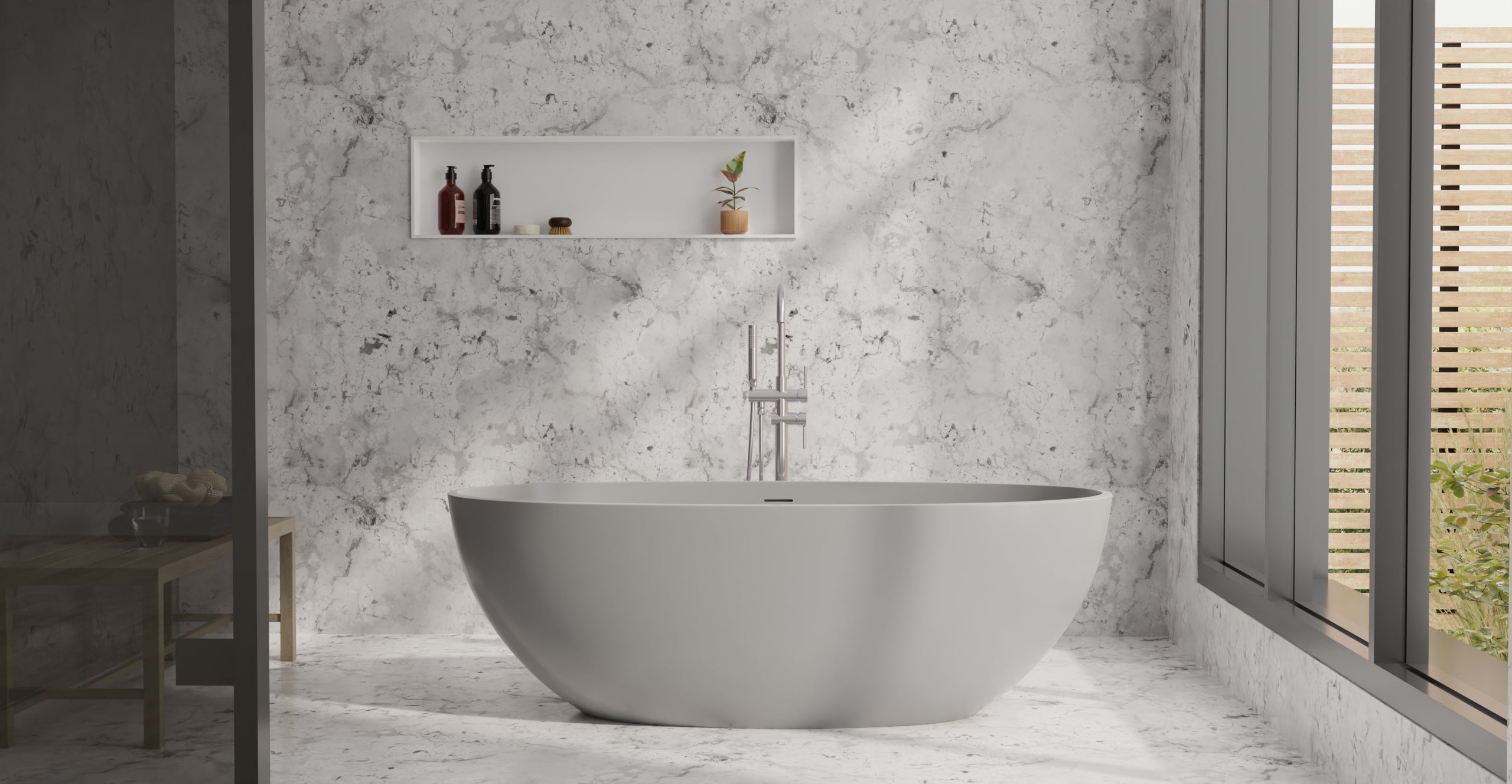 Freestanding Bathtub BW-10-L-GRY