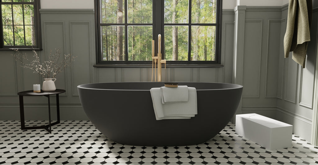 Freestanding Bathtub BW-10-L-BLK