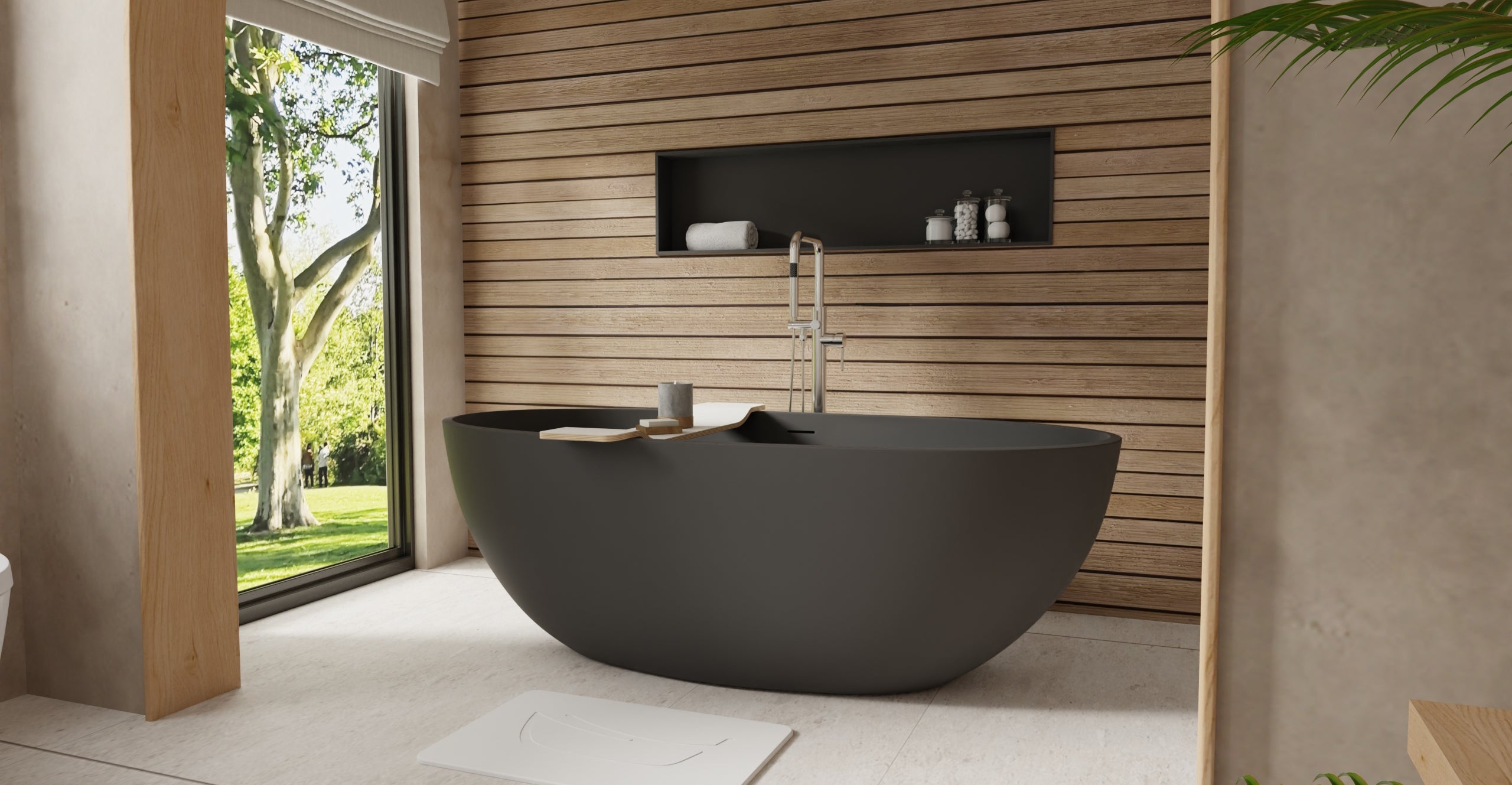 Freestanding Bathtub BW-10-L-BLK