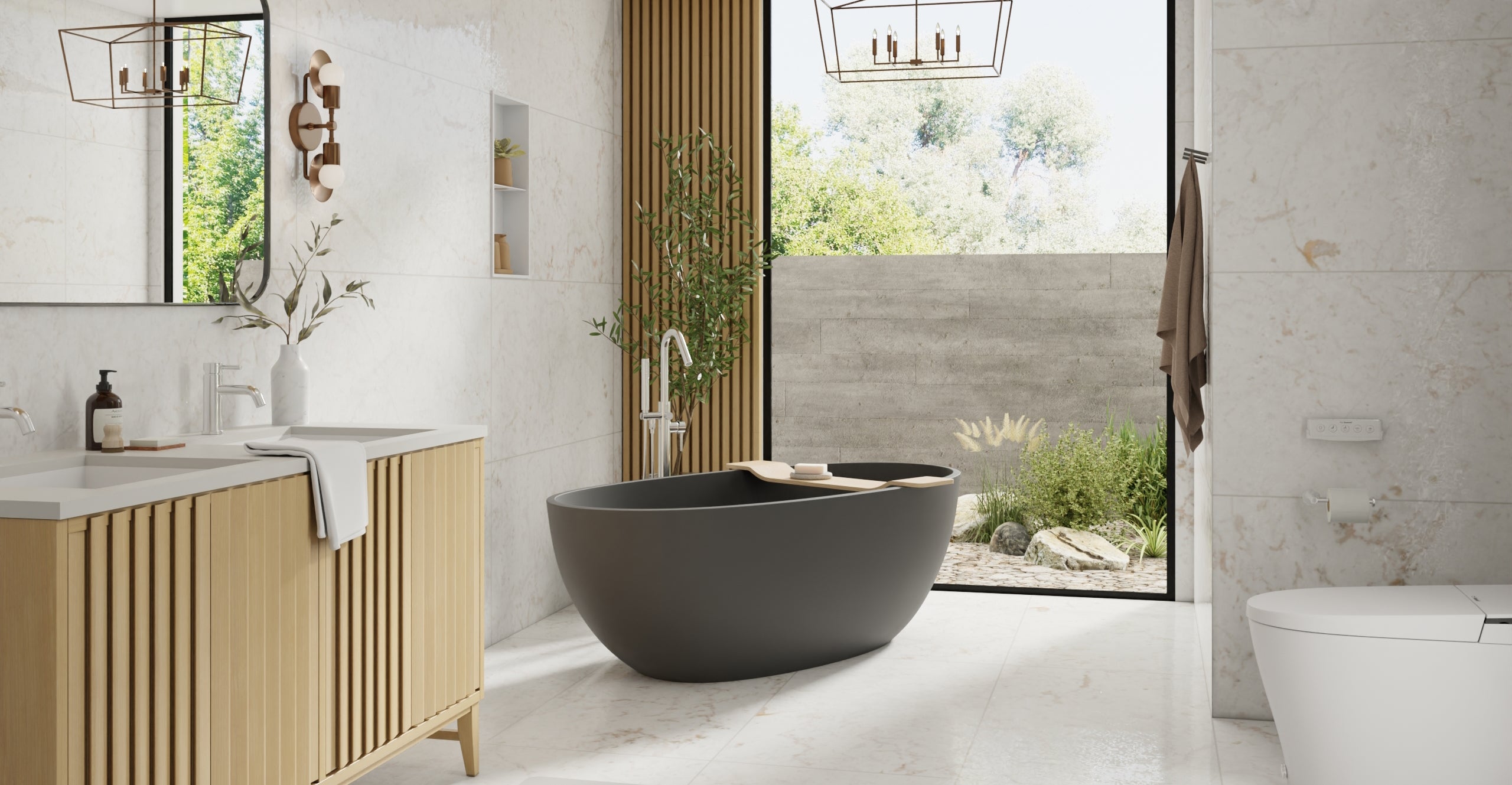 Freestanding Bathtub BW-10-L-BLK