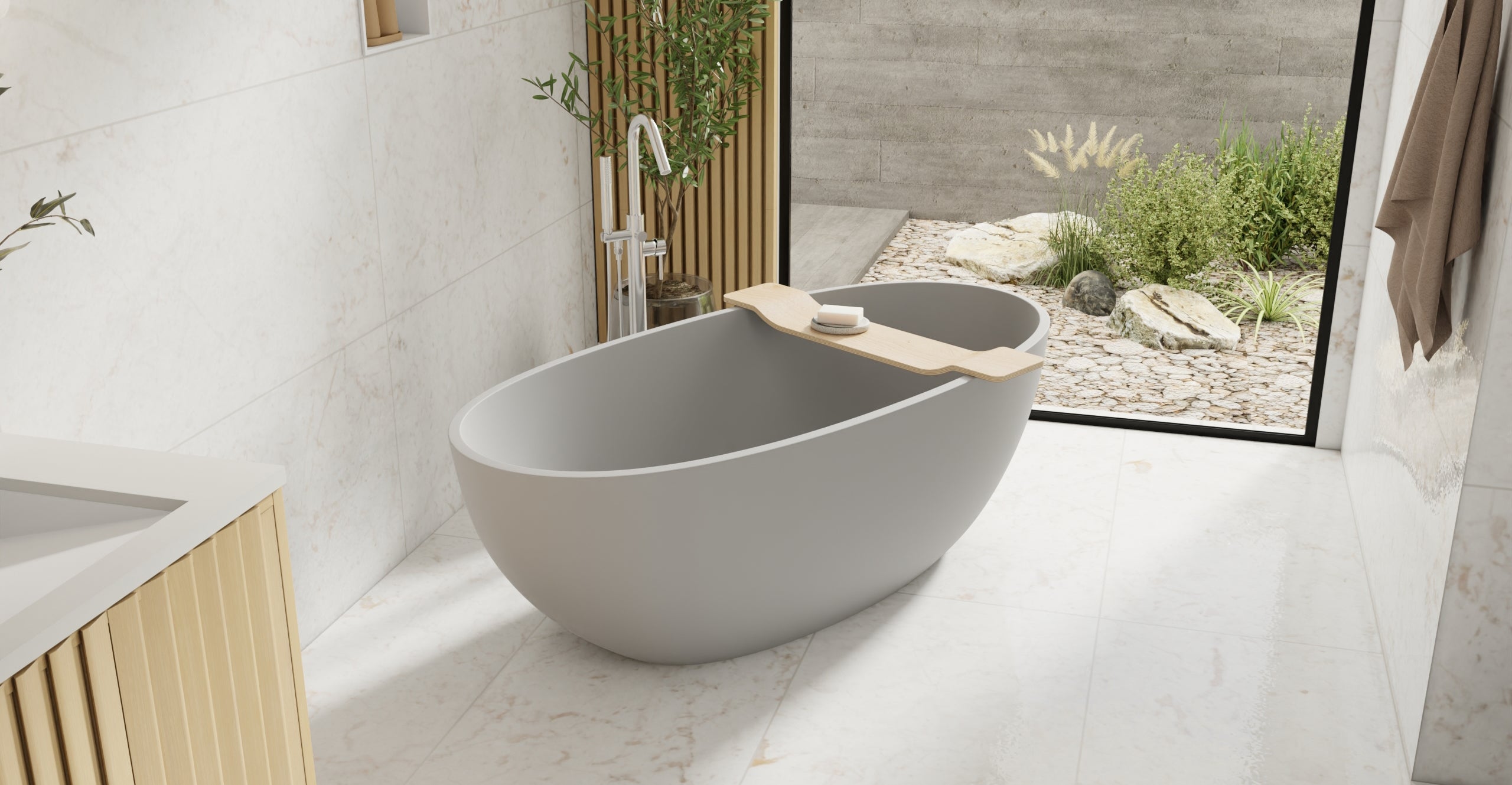 Freestanding Bathtub BW-10-L-GRY
