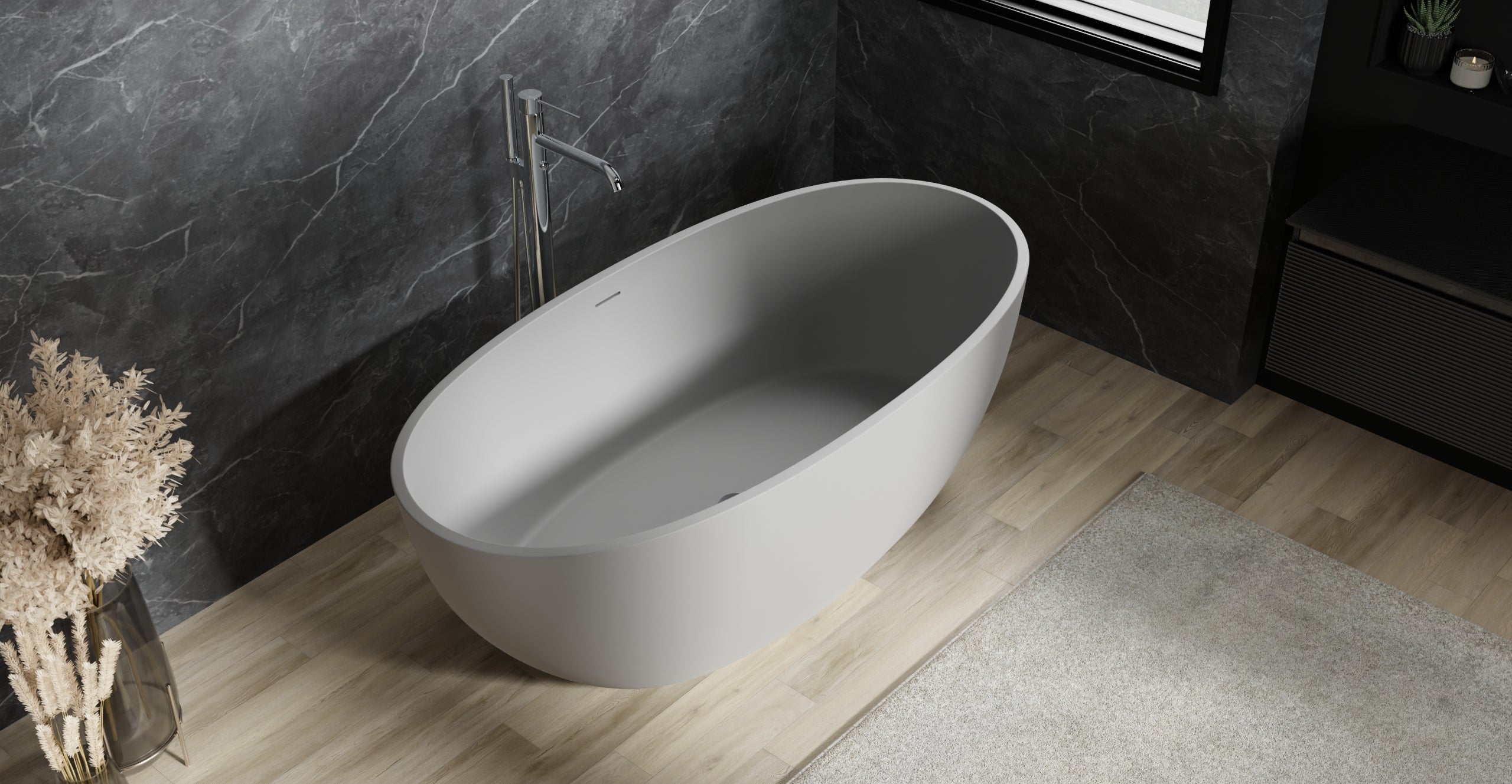Freestanding Bathtub BW-10-M-GRY