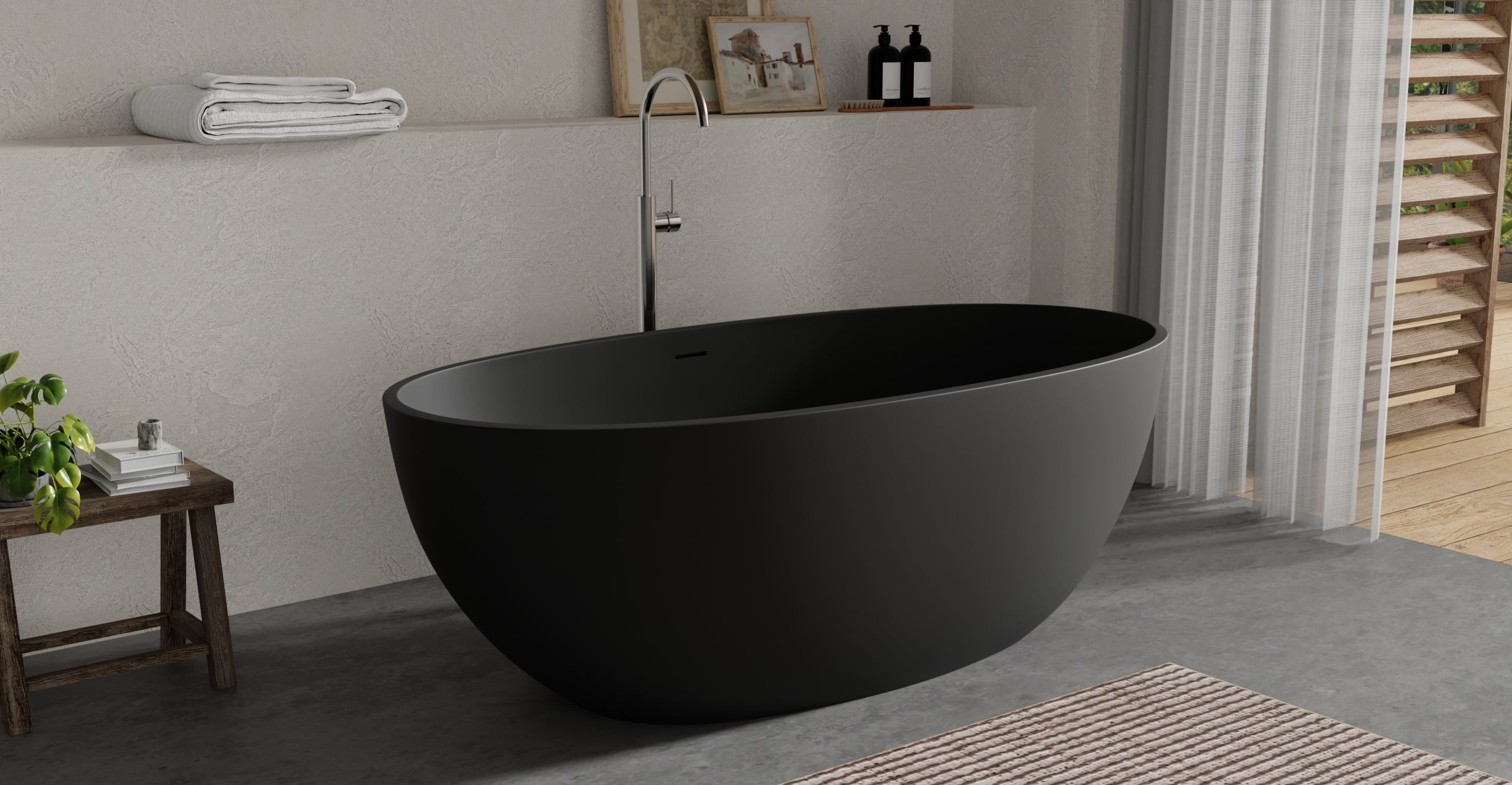Freestanding Bathtub BW-10-M-BLK