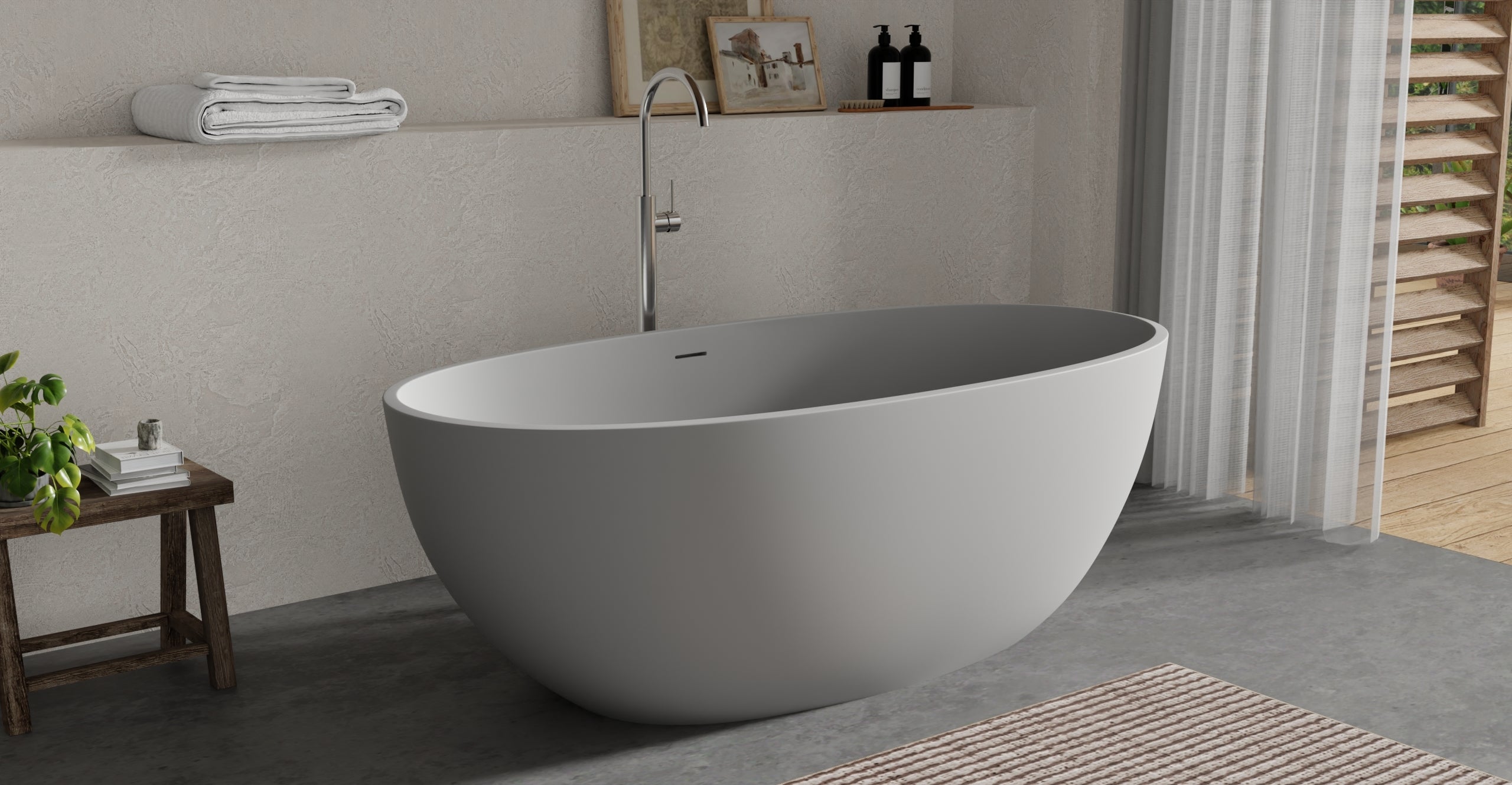 Freestanding Bathtub BW-10-M-GRY
