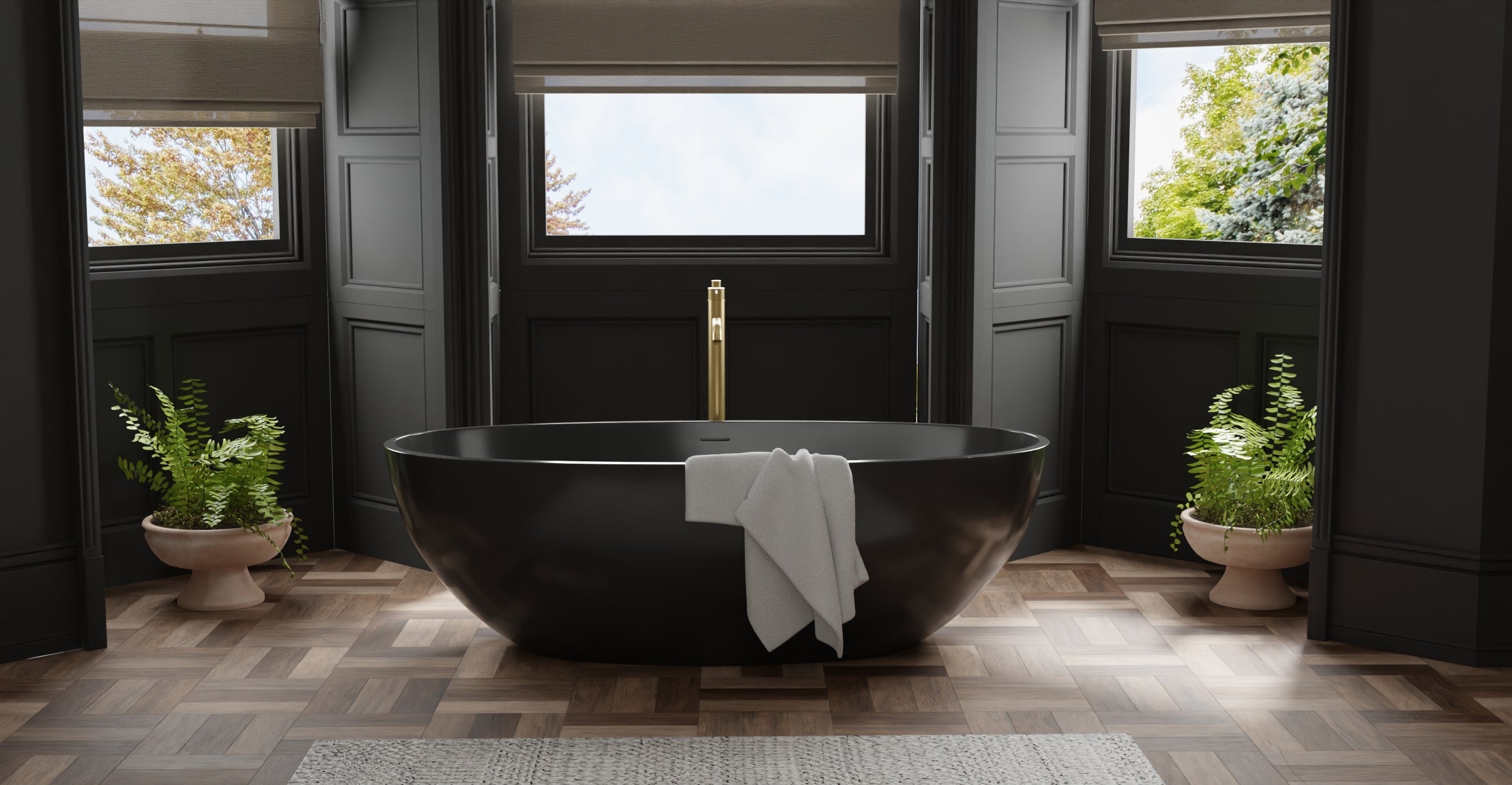Freestanding Bathtub BW-10-XL-BLK