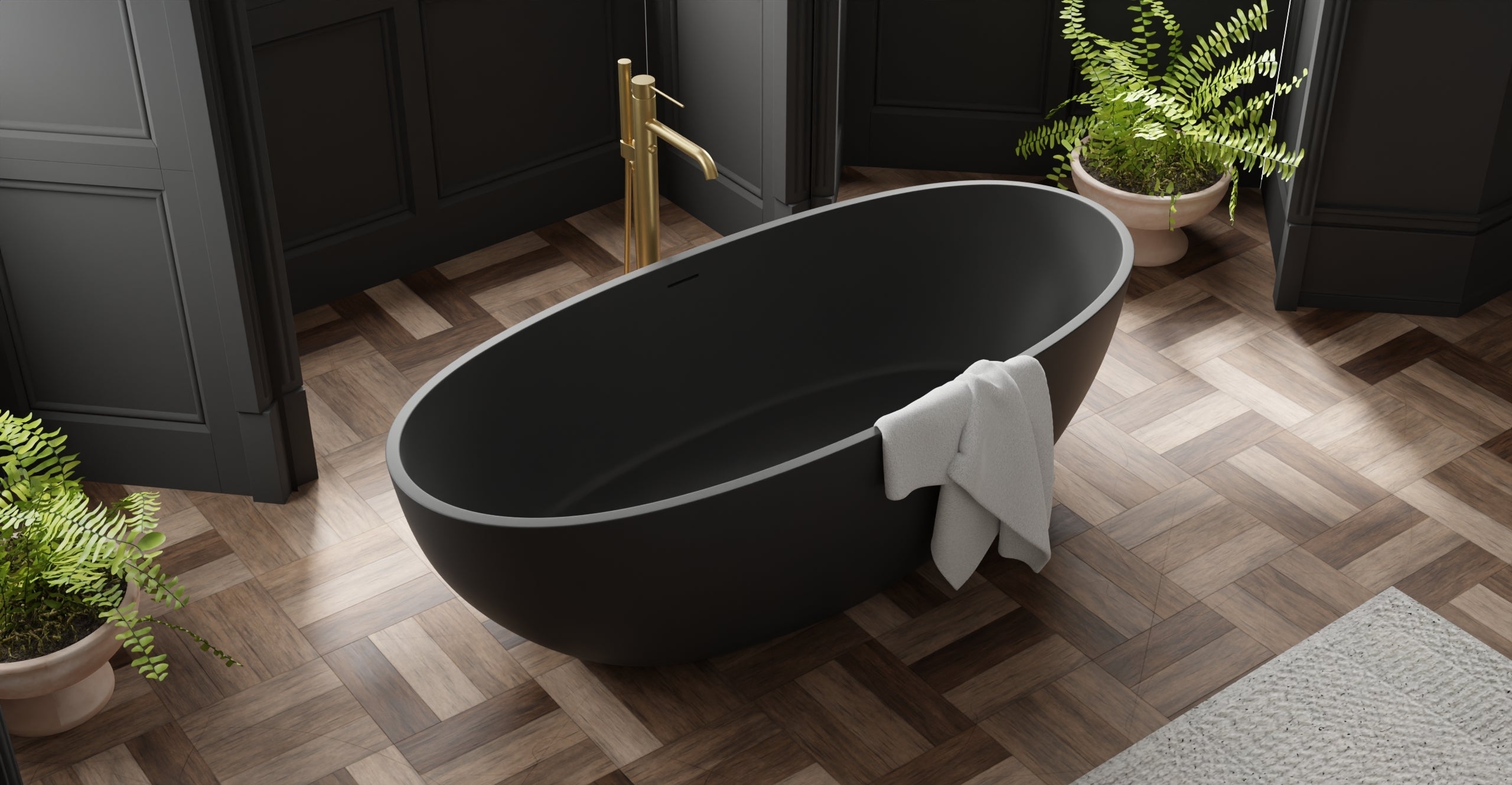 Freestanding Bathtub BW-10-XL-BLK