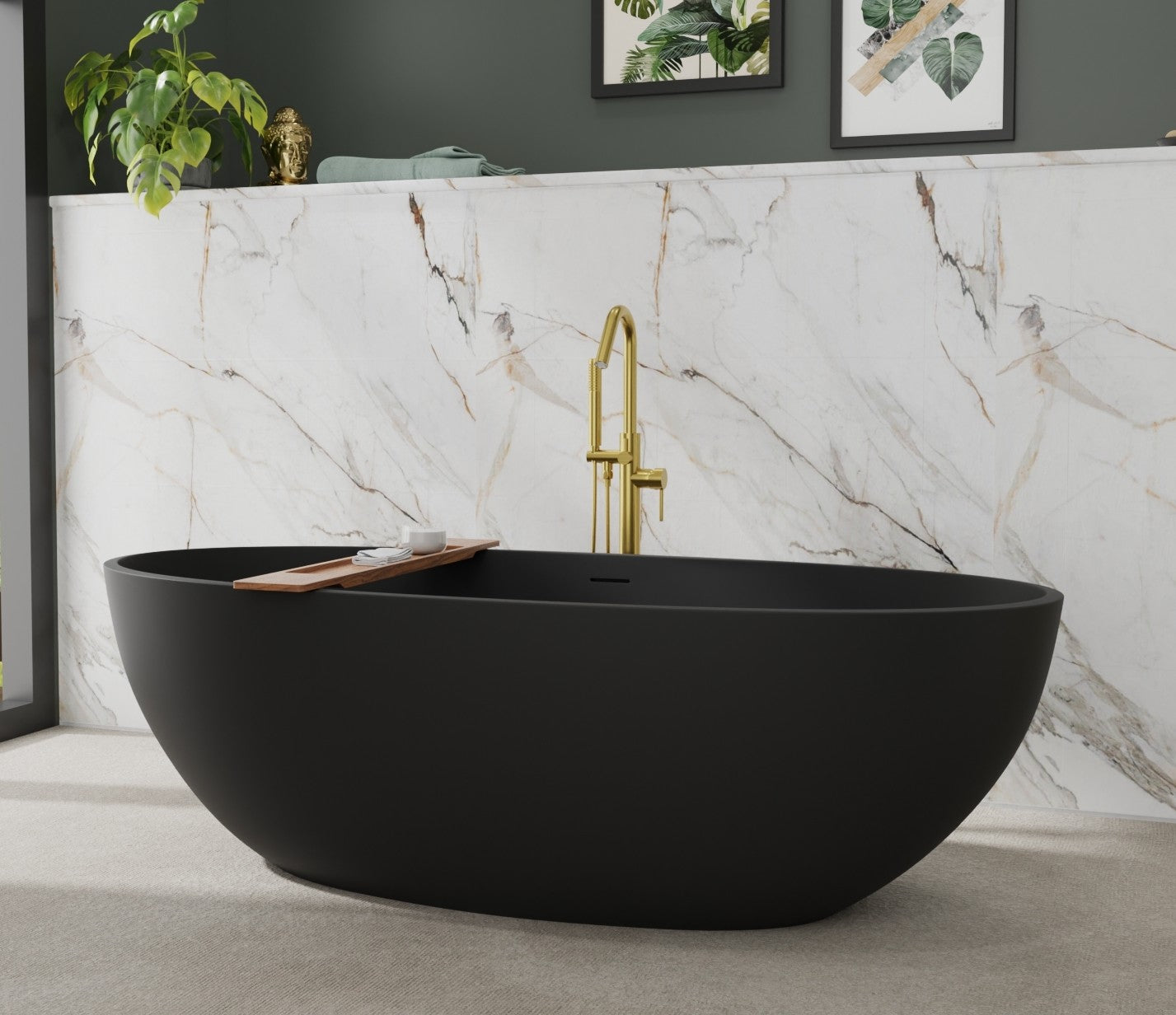 Freestanding Bathtub BW-10-XL-BLK