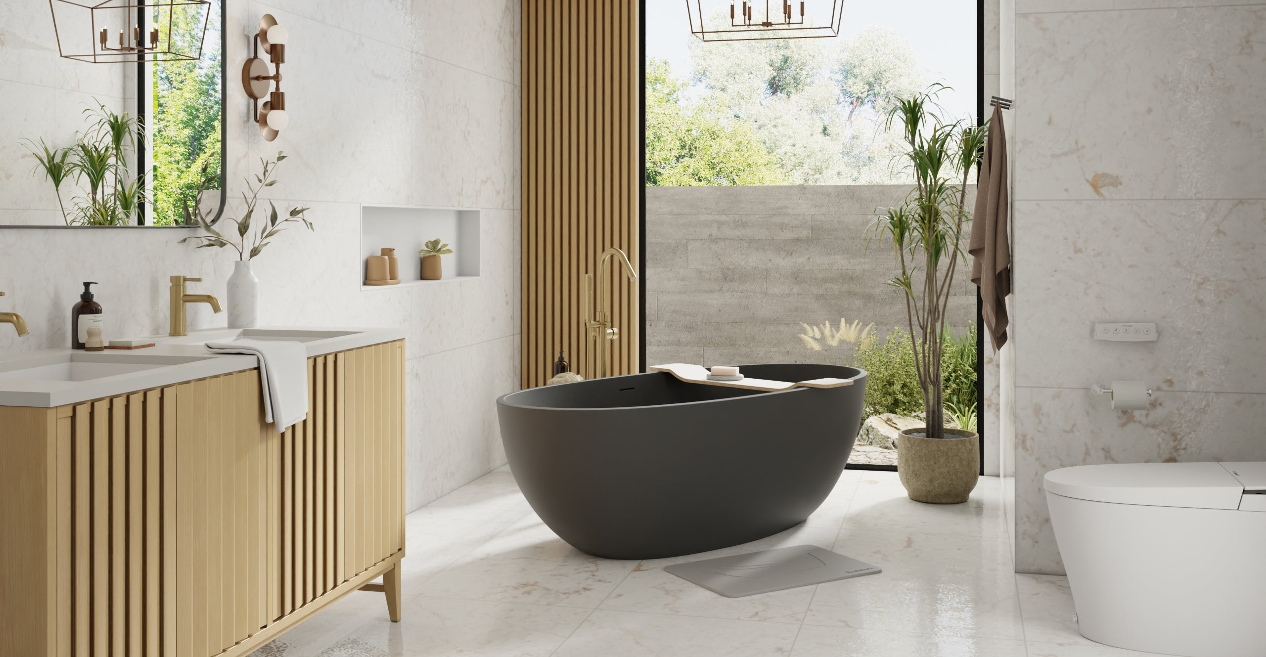 Freestanding Bathtub BW-10-XL-BLK