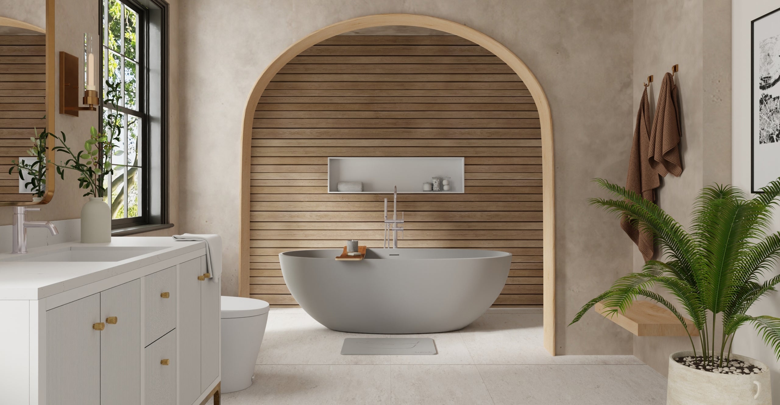 Freestanding Bathtub BW-10-XL-GRY