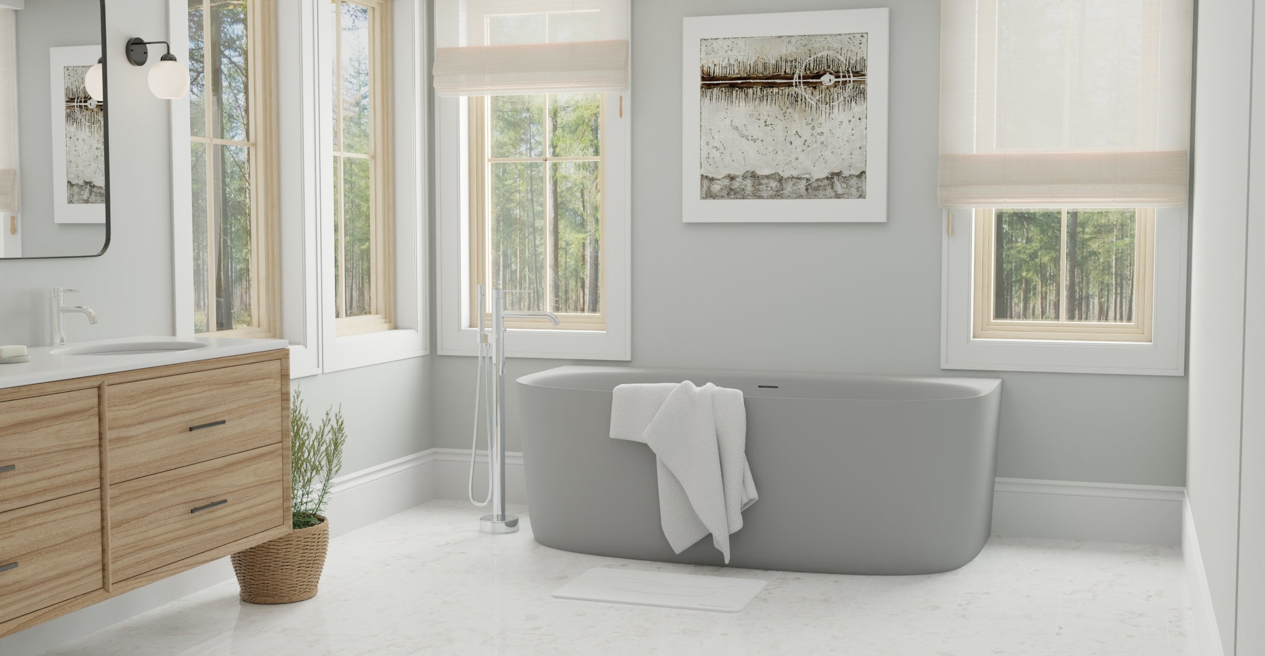 Freestanding Bathtub BW-11-GRY