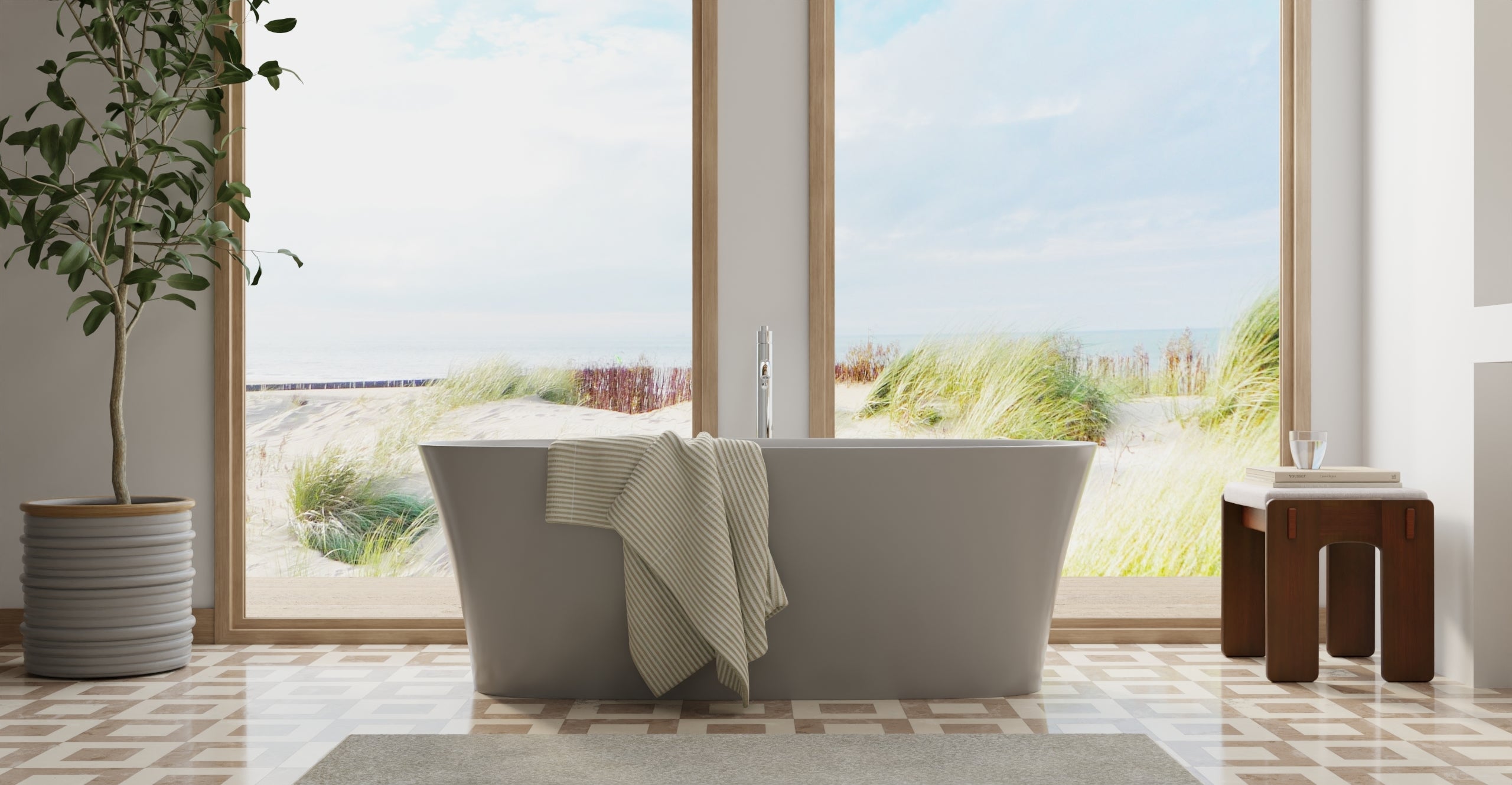 Freestanding Bathtub BW-12-GRY