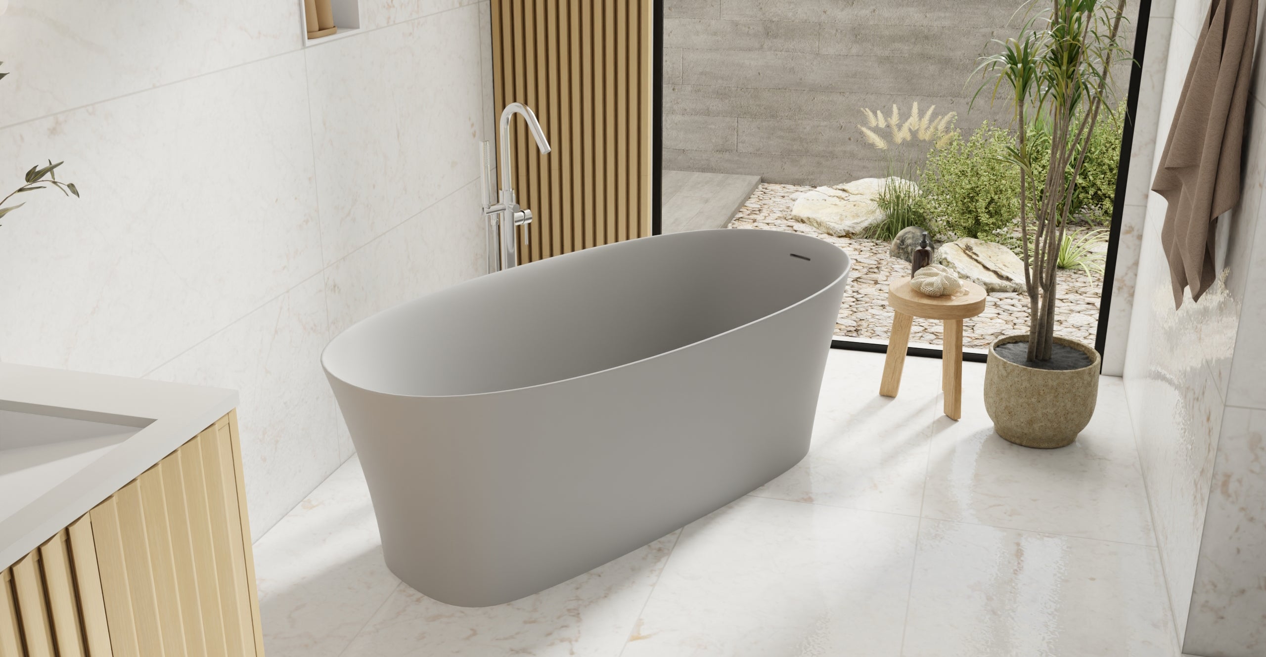 Freestanding Bathtub BW-12-GRY
