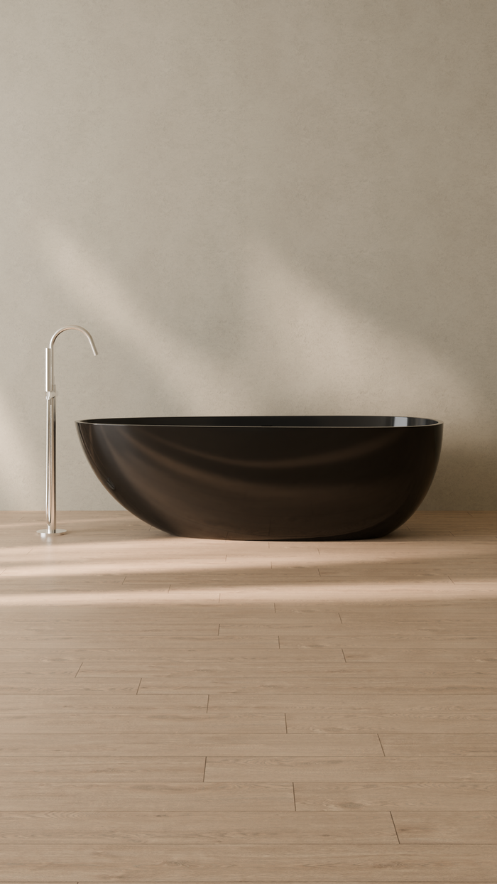 Badeloft details portrait 2026 | BW-01-XL | Black | Bathtub_Glossy_Black__Camera_Angle_1.png