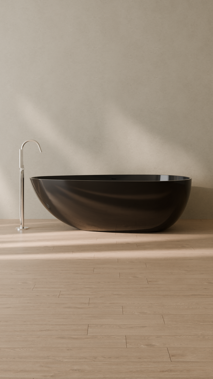 Badeloft details portrait 2026 | BW-01-XXL | Black | Bathtub_Glossy_Black__Camera_Angle_1.png