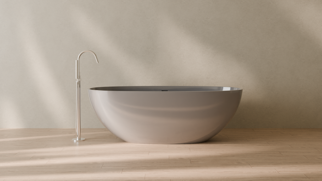 Badeloft render 2026 | BW-10-XL | Grey | Bathtub_Glossy_Grey__Camera_Angle_1.png