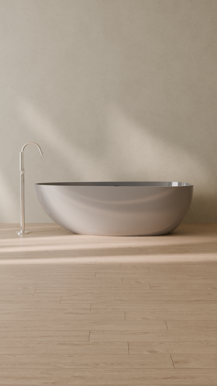 Badeloft details portrait 2026 | BW-01-XL | Grey | Bathtub_Glossy_Grey__Camera_Angle_1.png
