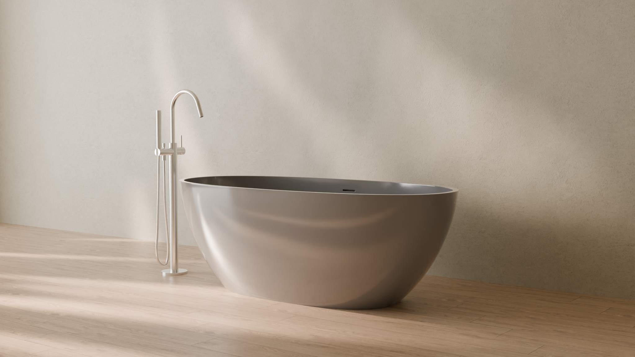 Badeloft render 2026 | BW-10-M | Grey | Bathtub_Glossy_Grey__Camera_Angle_3.png
