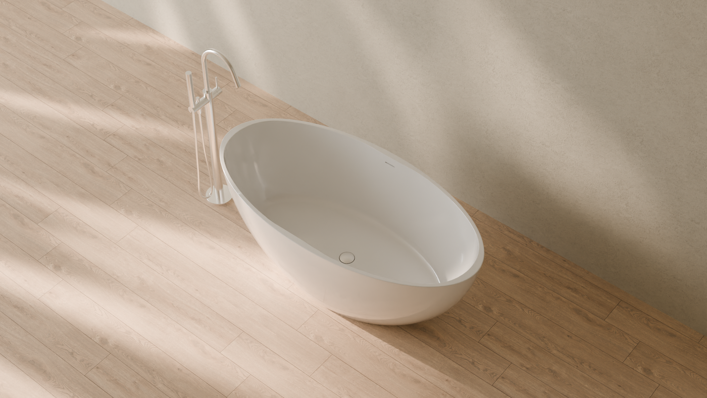 Badeloft render 2026 | BW-04-L | White | Bathtub_Glossy_White__Camera_Angle_2.png — in the bathroom