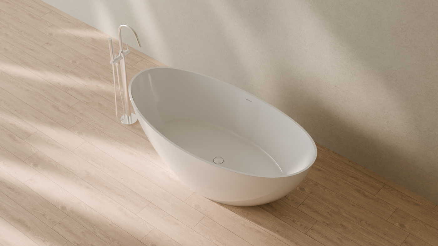 Badeloft render 2026 | BW-03-L | White | Bathtub_Glossy_White__Camera_Angle_2.png — in the bathroom