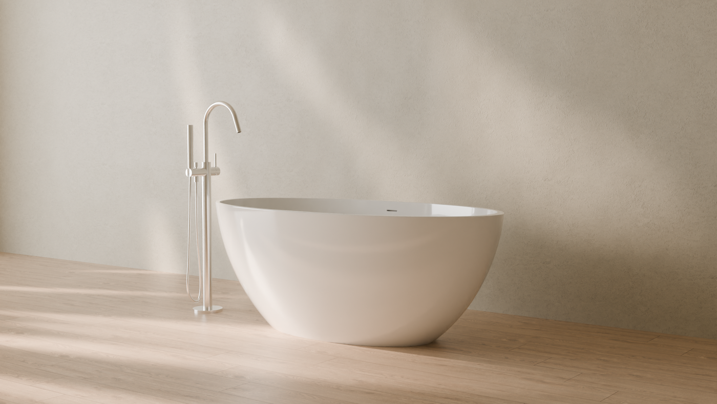 Badeloft render 2026 | BW-04-L | White | Bathtub_Glossy_White__Camera_Angle_3.png — in the bathroom