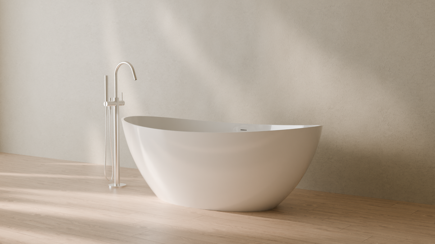 Badeloft render 2026 | BW-03-L | White | Bathtub_Glossy_White__Camera_Angle_3.png — in the bathroom
