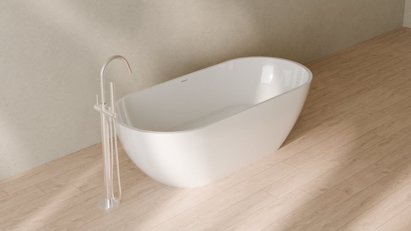 Badeloft render 2026 | BW-02-XL | White | Bathtub_Glossy_White__Camera_Angle_4.png — in the bathroom