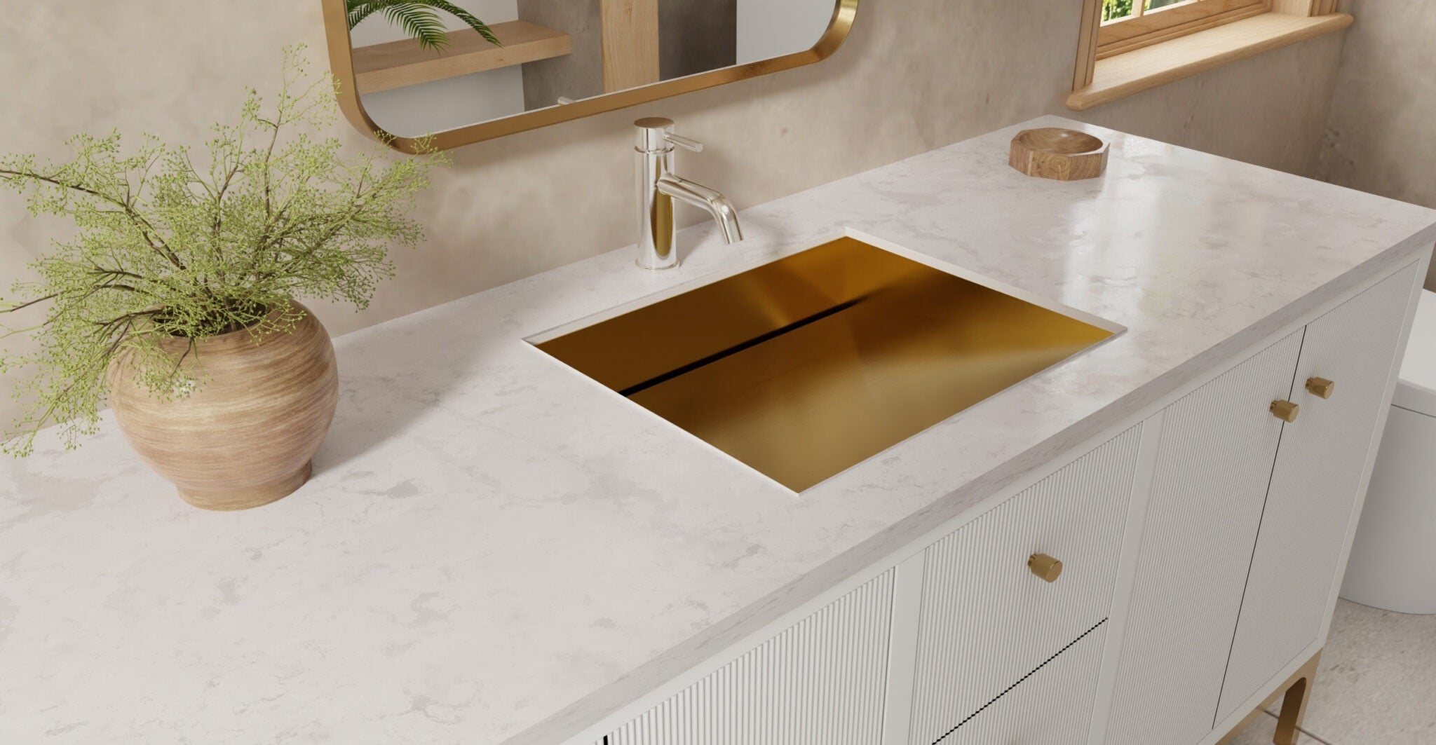 Stainless Steel Sink ES-UB-04-M Gold