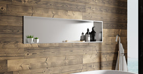 Shower niche NS-04 in brushed steel