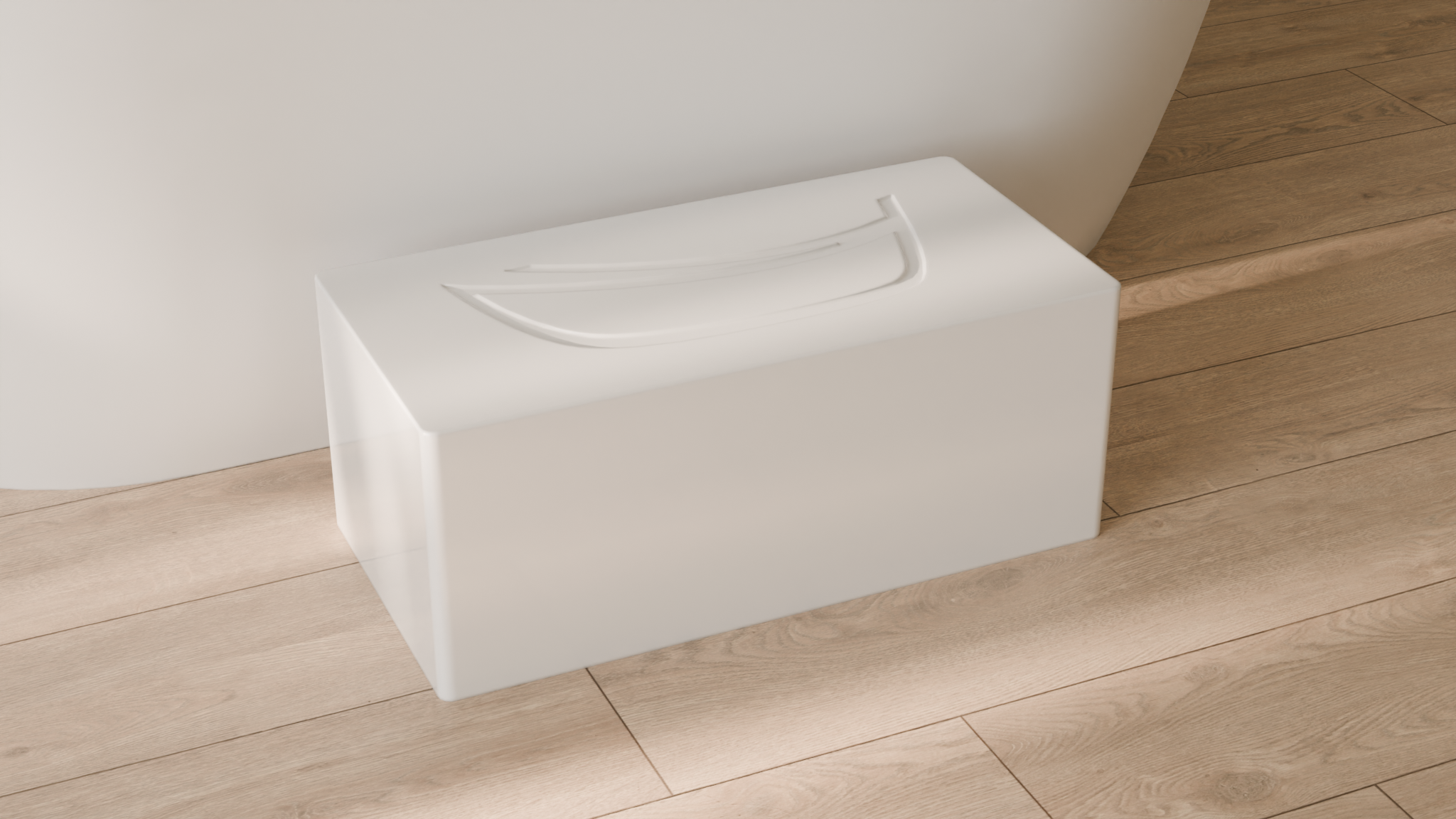Badeloft render 2026 | SC-01 | White | SC-01_Glossy_White__Camera_Angle_2.png