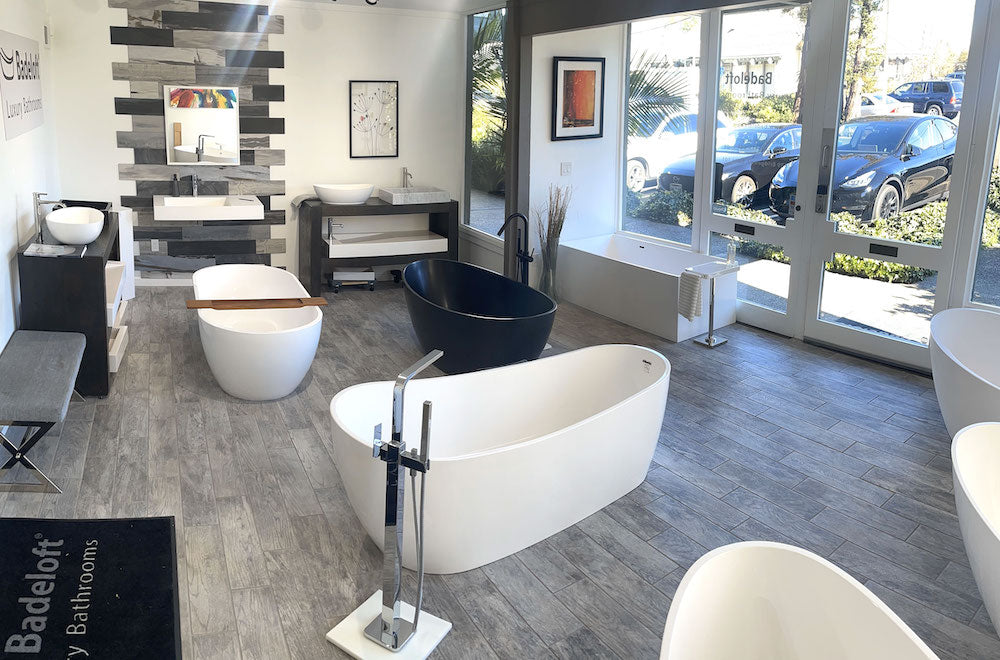 Interior of the Badeloft Sausalito showroom