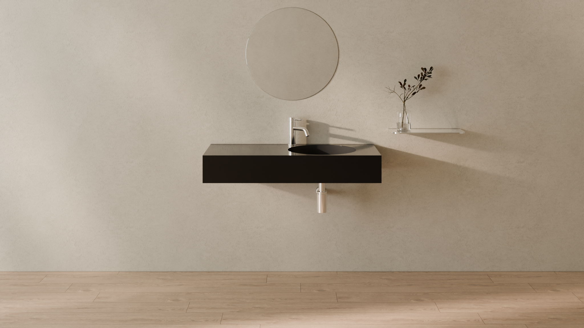 Badeloft render 2026 | WT-02-B | Black | Sink_Glossy_Black__Camera_Angle_1.png