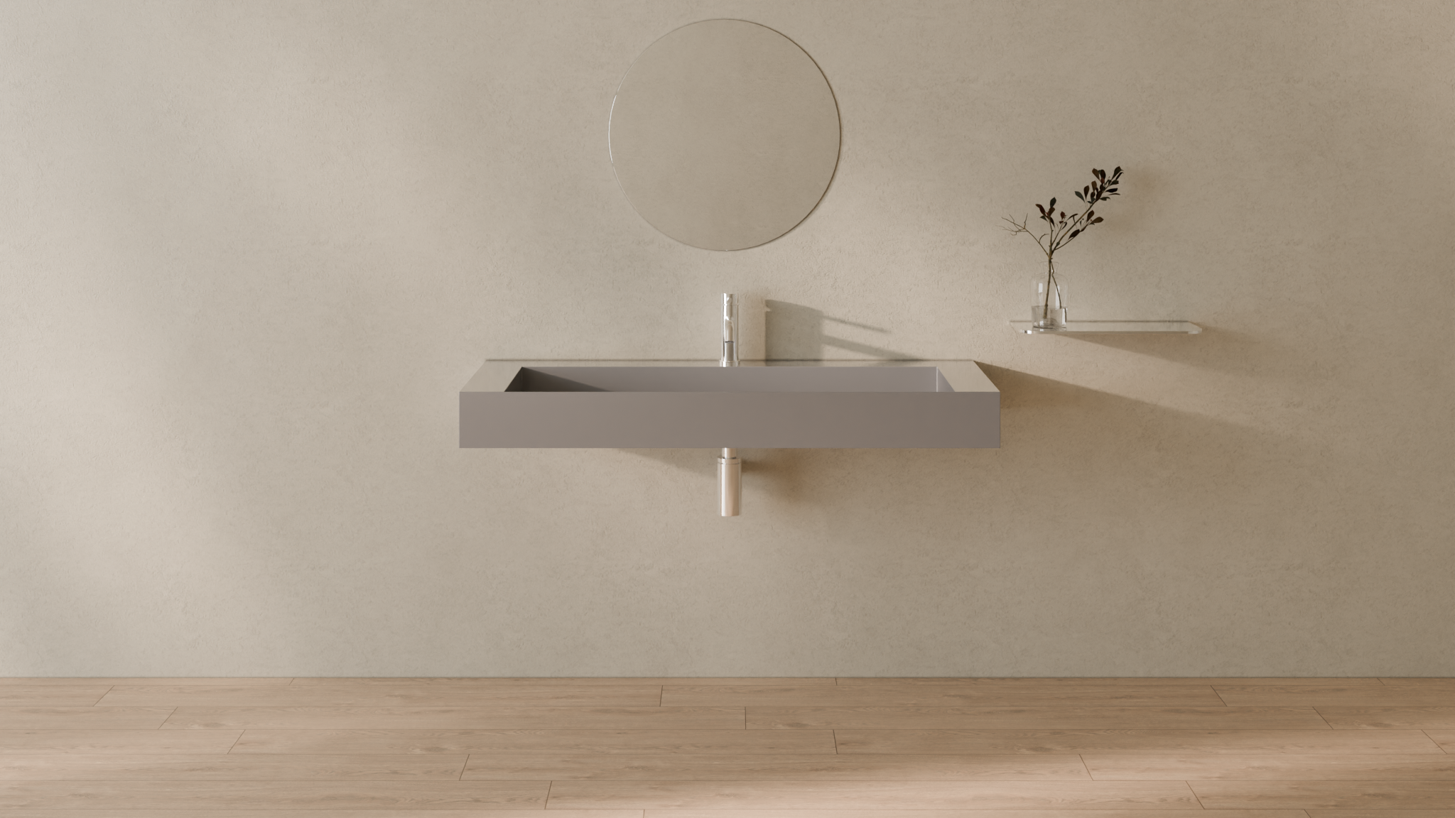 Badeloft render 2026 | WT-04-C | Grey | Sink_Glossy_Grey__Camera_Angle_1.png