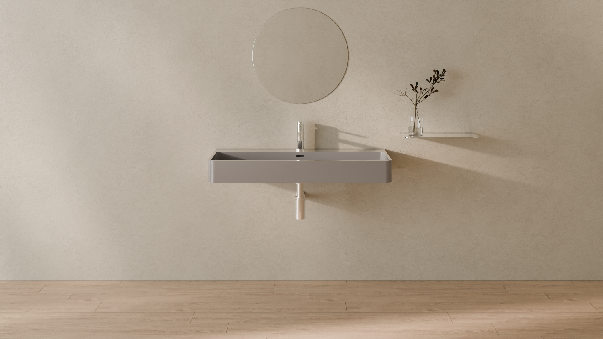 Badeloft render 2026 | WT-01-XL | Grey | Sink_Glossy_Grey__Camera_Angle_1.png