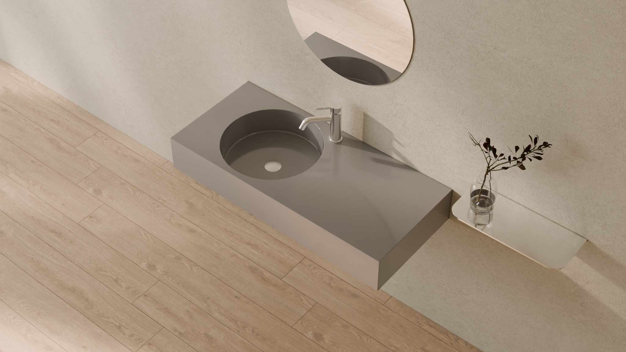 Badeloft render 2026 | WT-02-A | Grey | Sink_Glossy_Grey__Camera_Angle_2.png