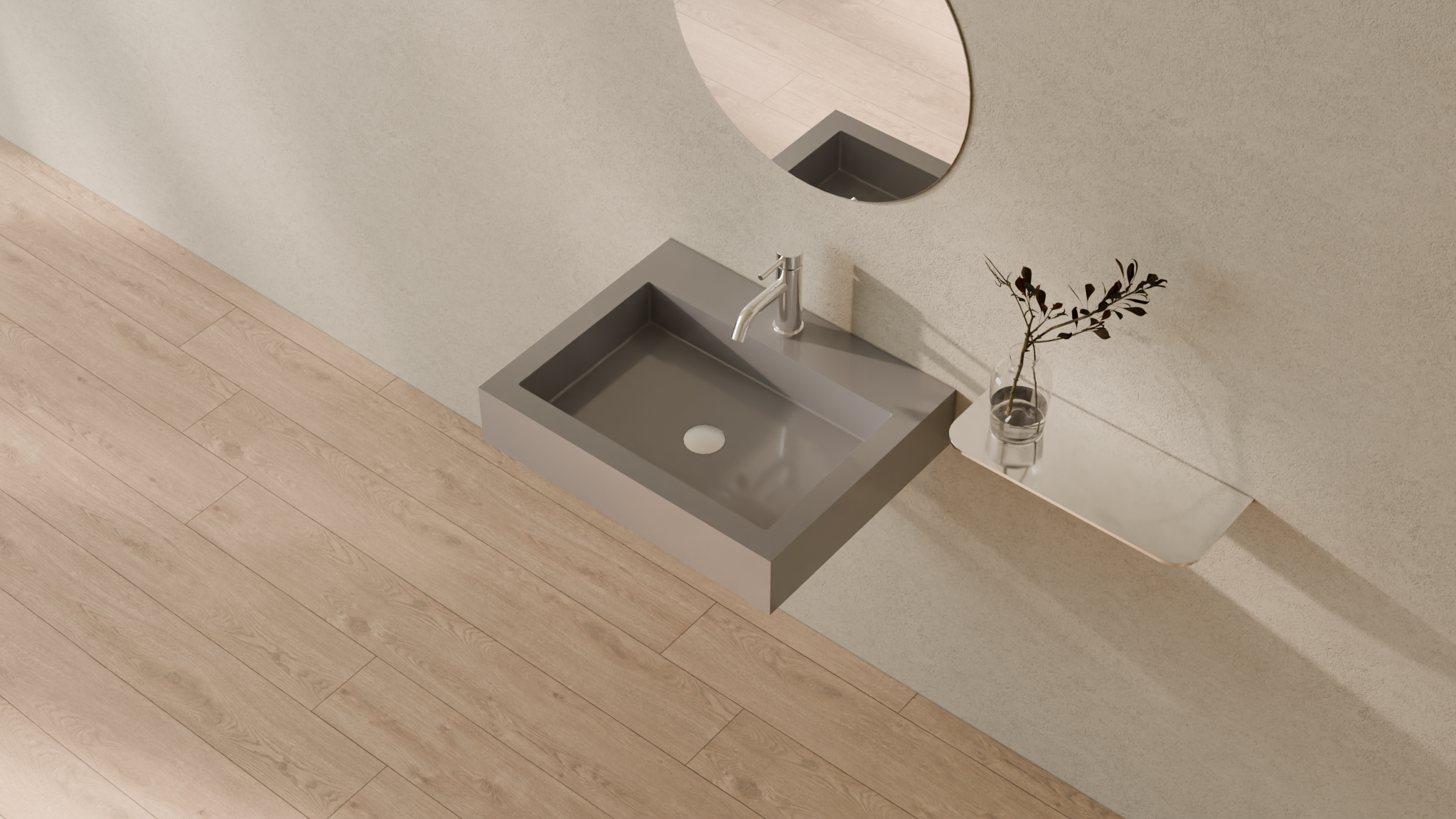 Badeloft render 2026 | WT-06-M | Grey | Sink_Glossy_Grey__Camera_Angle_2.png