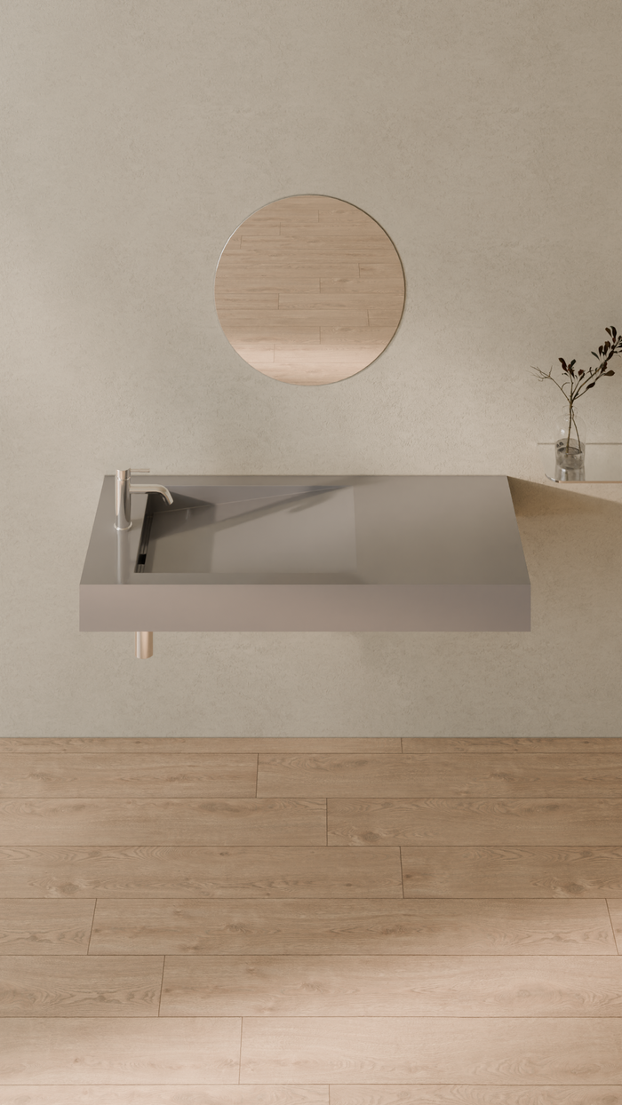 Badeloft details portrait 2026 | WT-05-A | Grey | Sink_Glossy_Grey__Camera_Angle_3.png