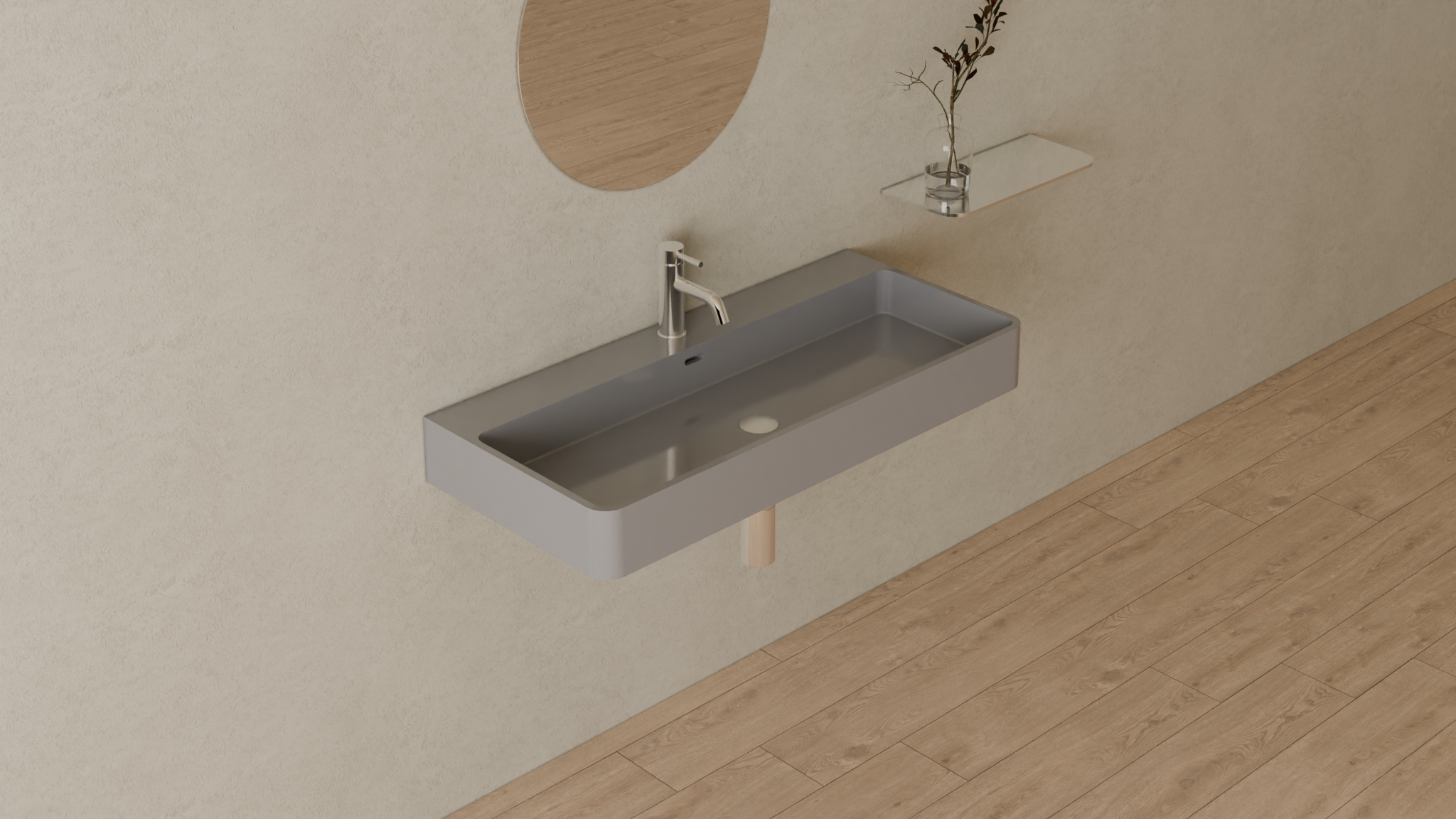 Badeloft render 2026 | WT-01-XL | Grey | Sink_Glossy_Grey__Camera_Angle_4.png