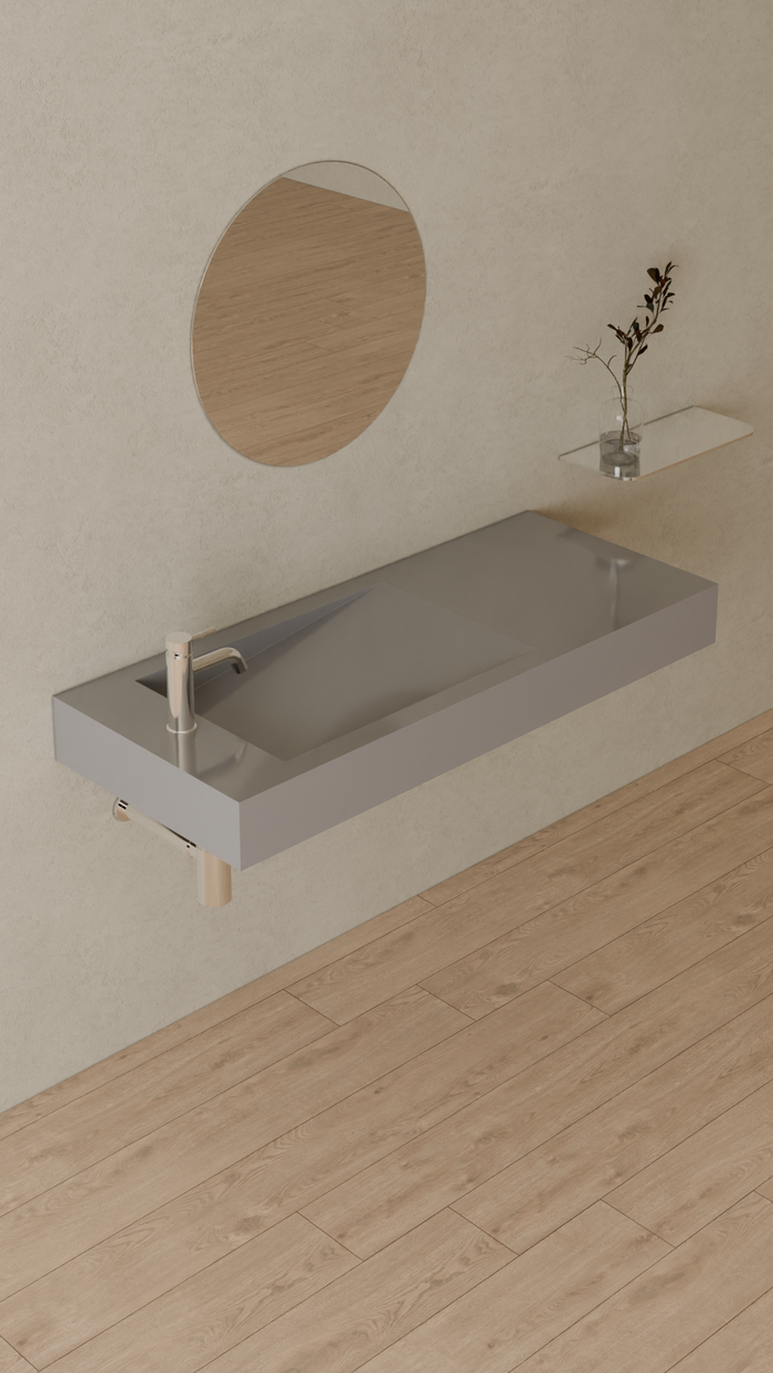 Badeloft details portrait 2026 | WT-05-A | Grey | Sink_Glossy_Grey__Camera_Angle_4.png
