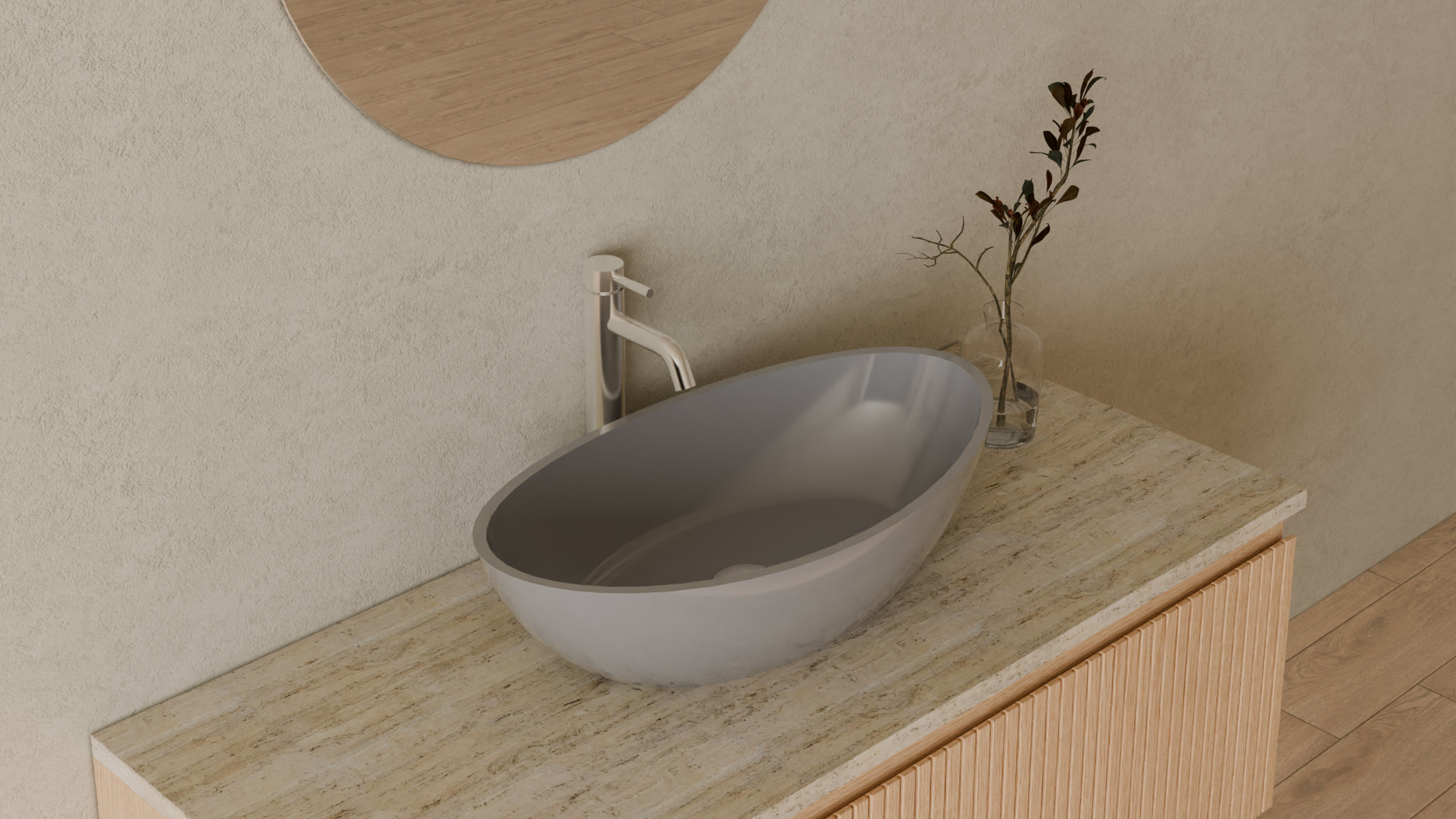 Badeloft render 2026 | WB-03 | Grey | Sink_Glossy_Grey__Camera_Angle_4.png